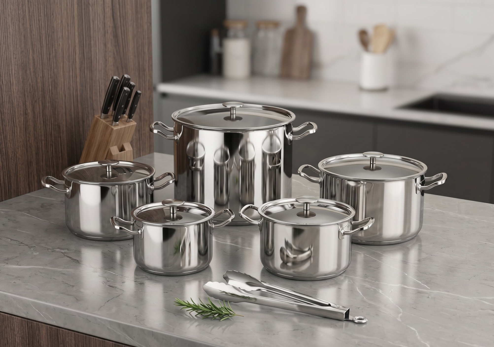 10-Pcs Premium Stainless Steel Set