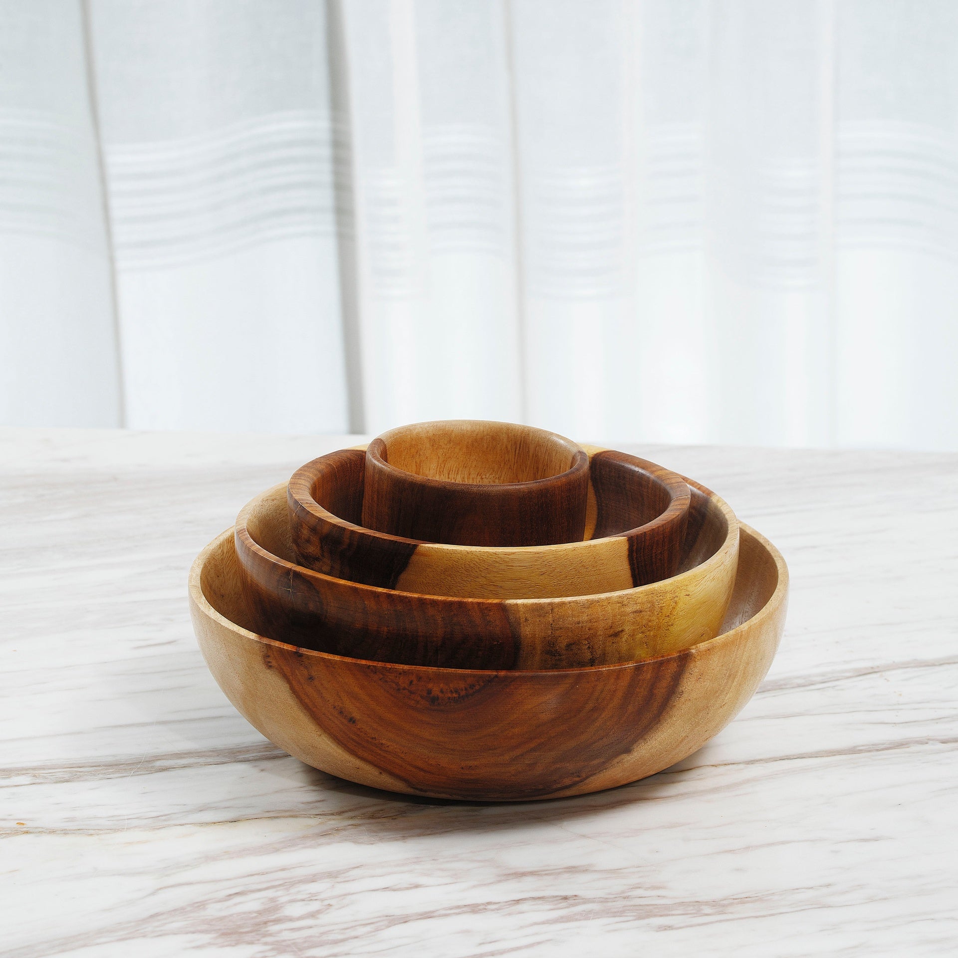 20 cm Wooden Circular Bowl