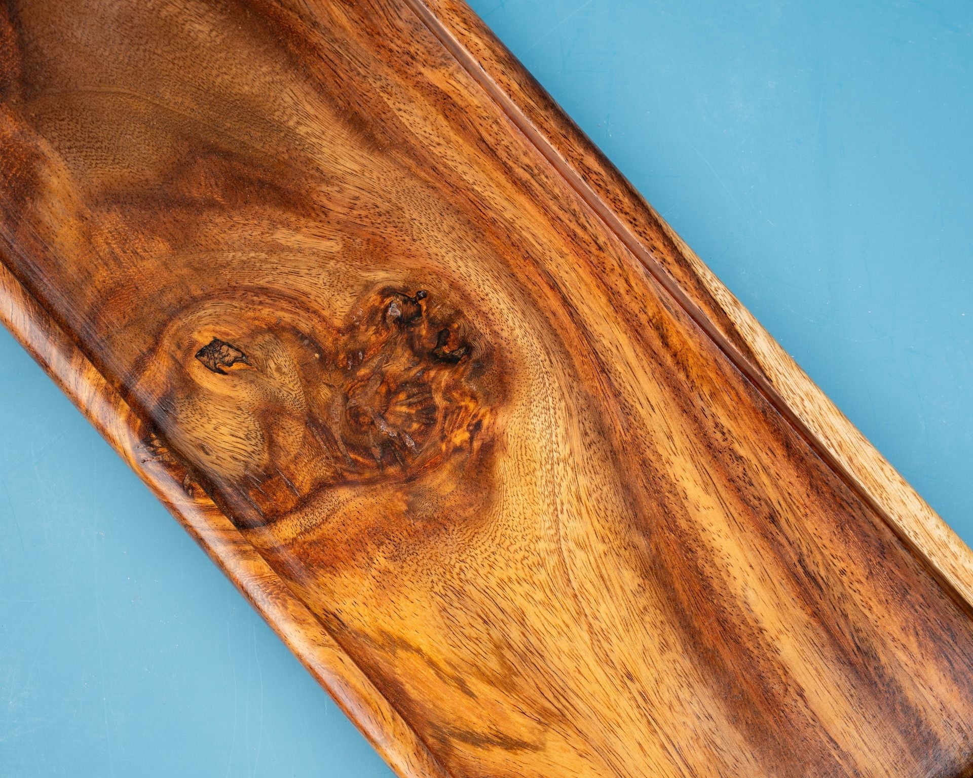 Wooden rectangular serving board