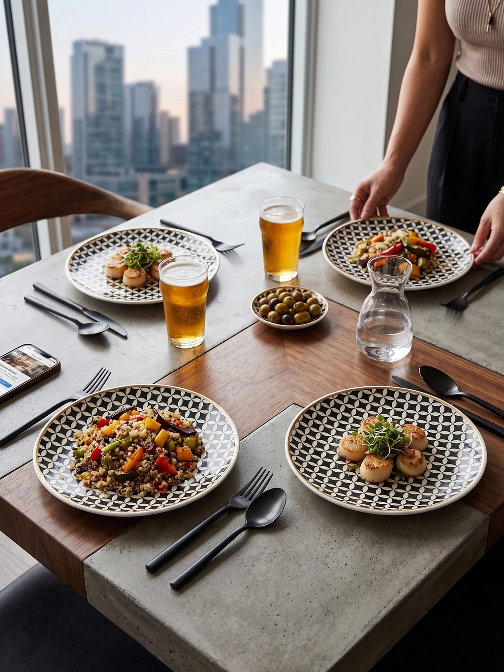 4-Pieces Starry 20 CM Plate