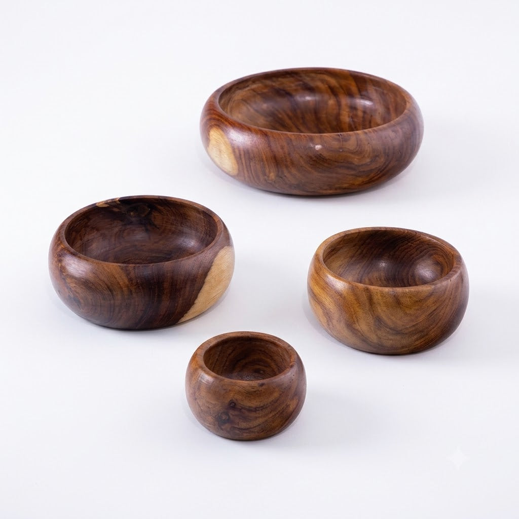 Nambe wooden bowls