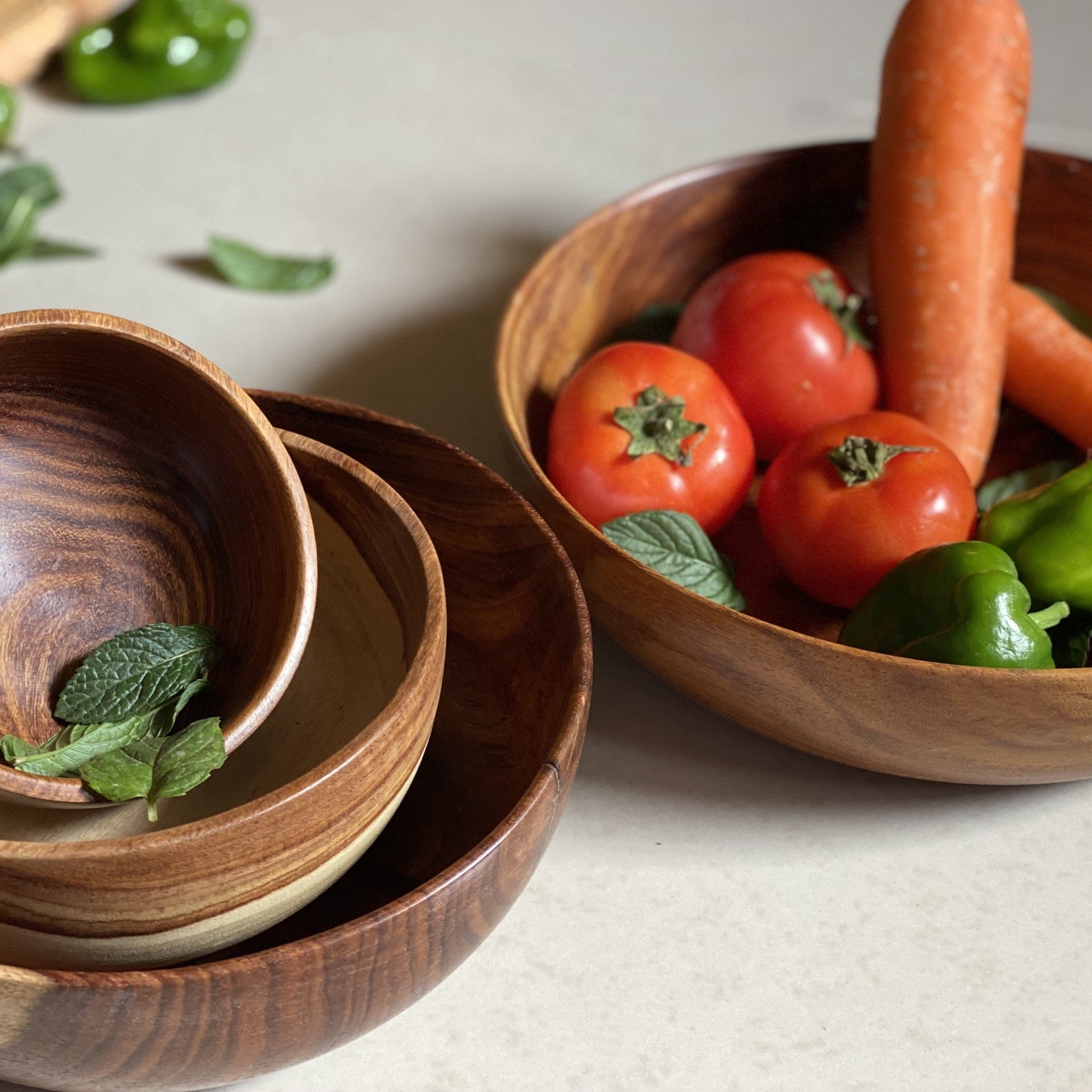 10 cm Wooden Circular Bowl