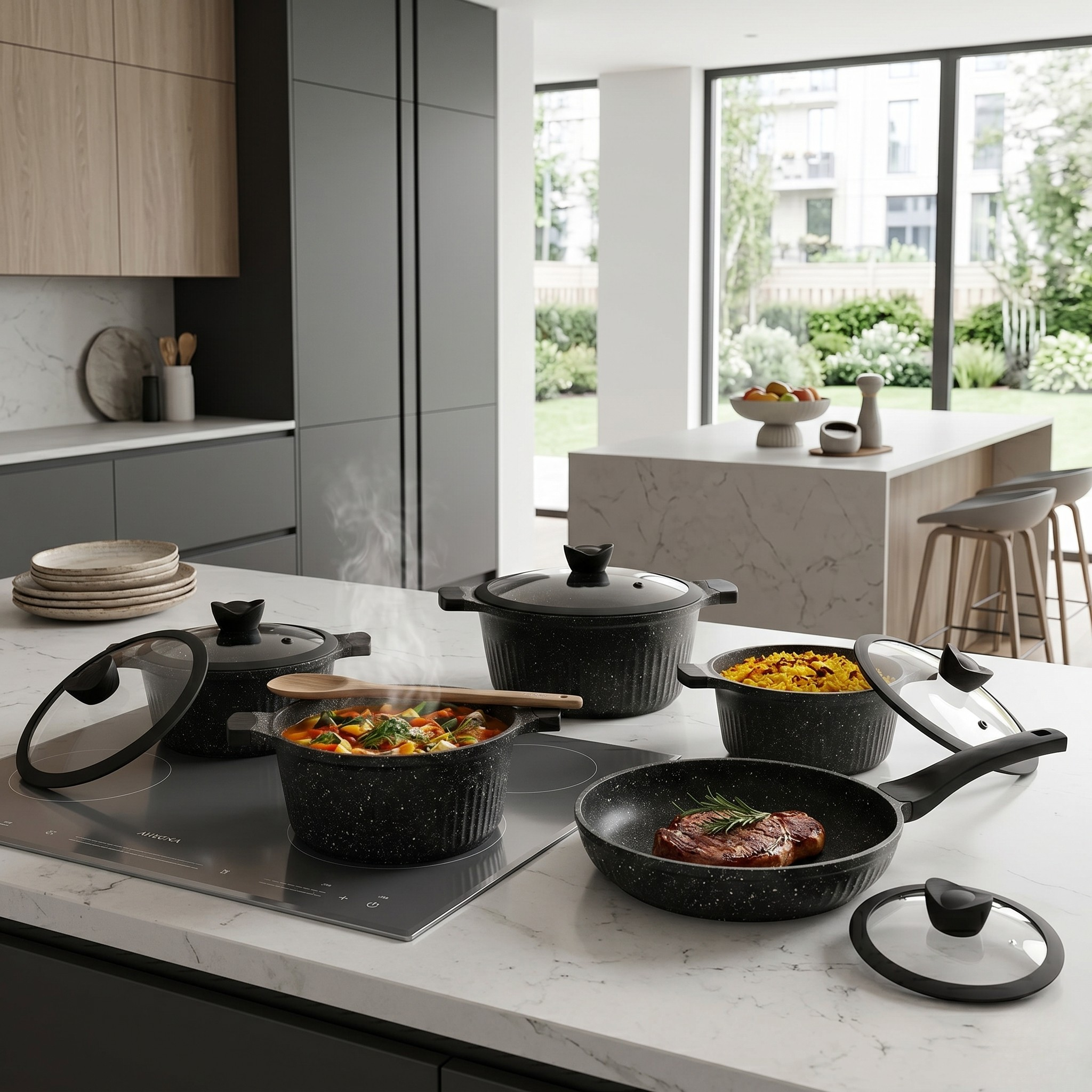 Die- Cast 9 Pieces Set Granite