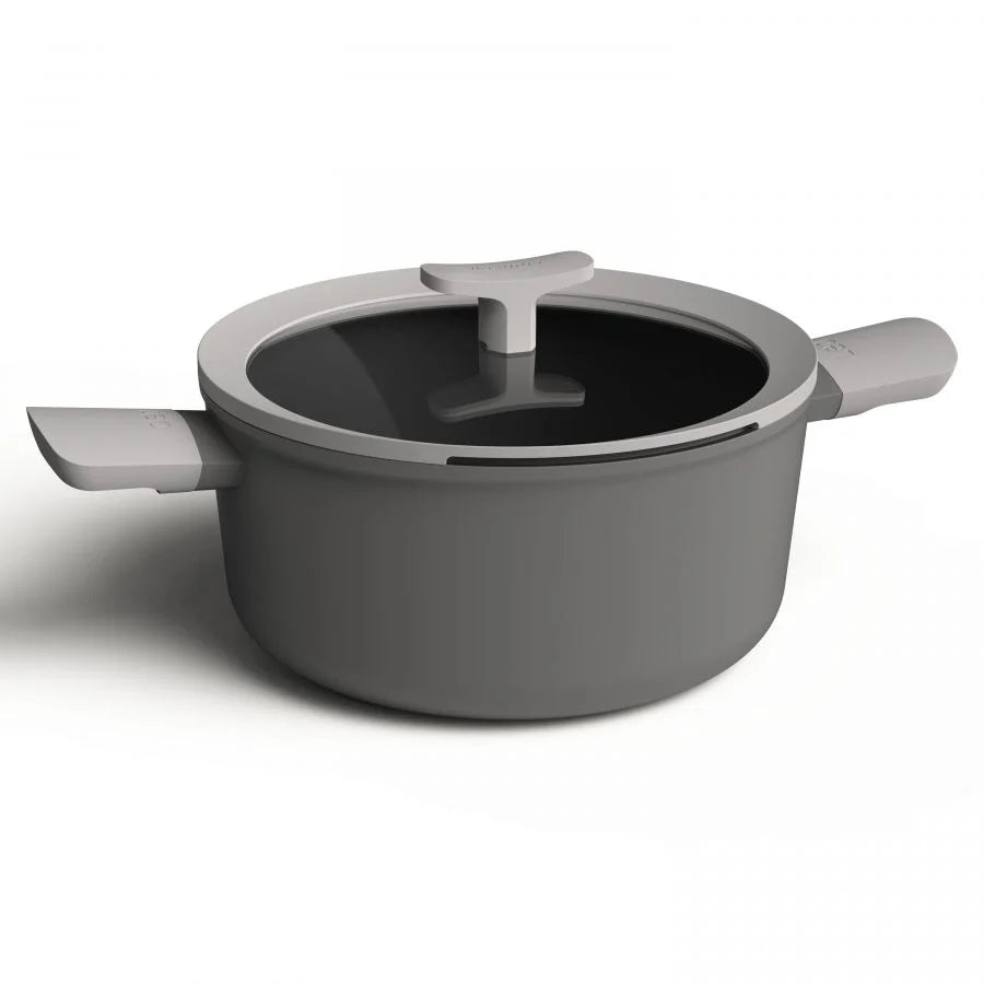 BergHOFF Covered Stockpot 24 cm — Leo Line Silver