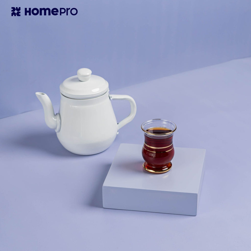 Golden Glass Coffee Cup