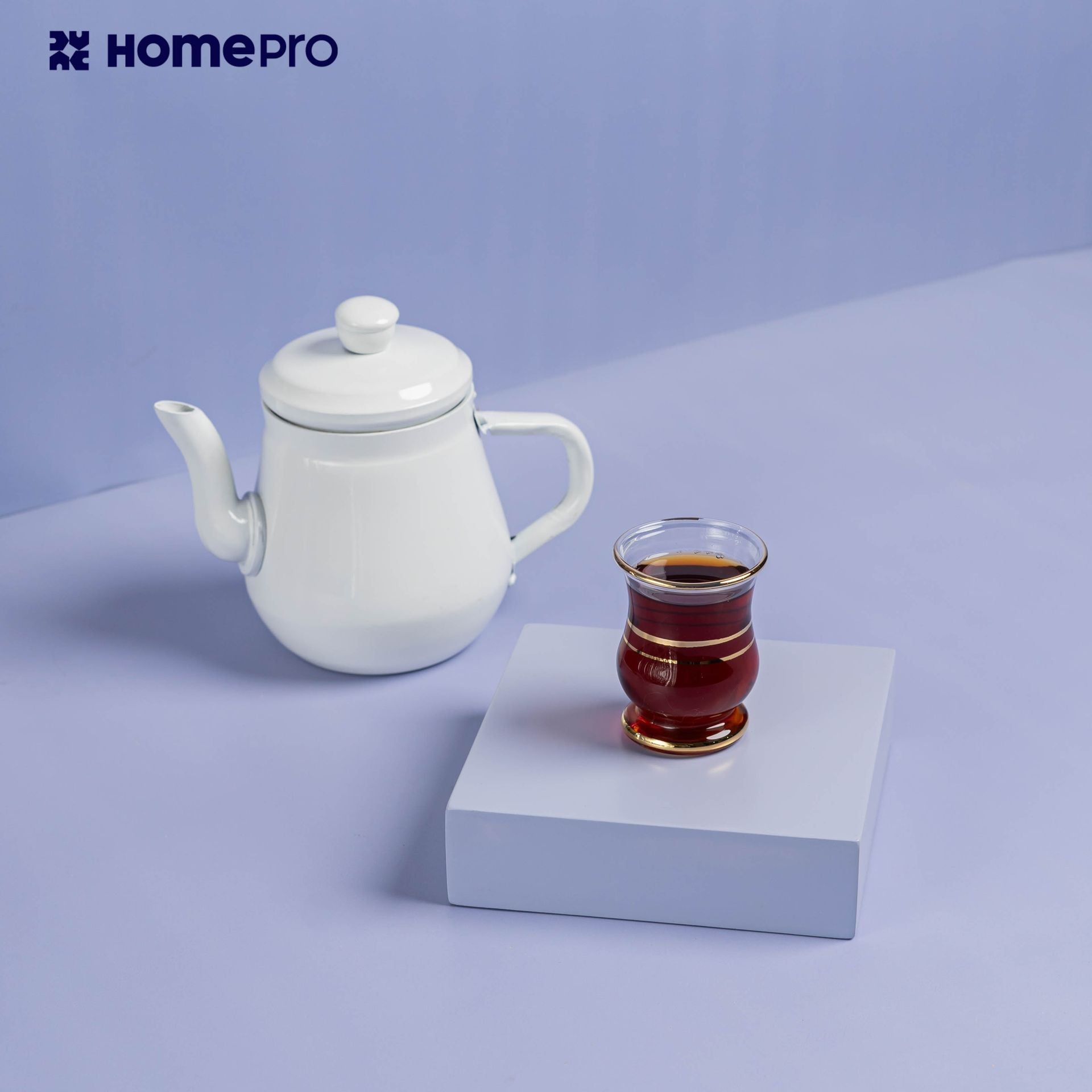 Golden Glass Coffee Cup