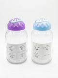 2-Pieces Glass Storage Jar