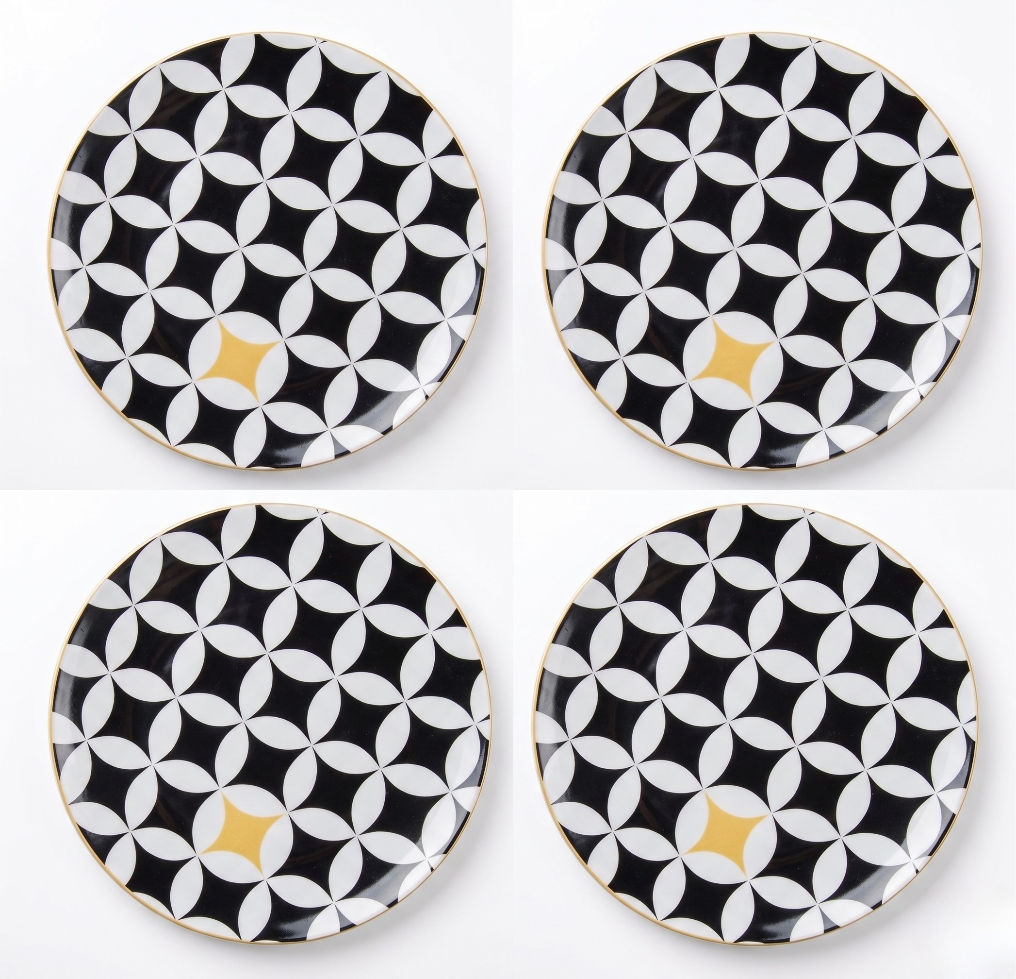 4-Pieces Starry 27 CM Plate