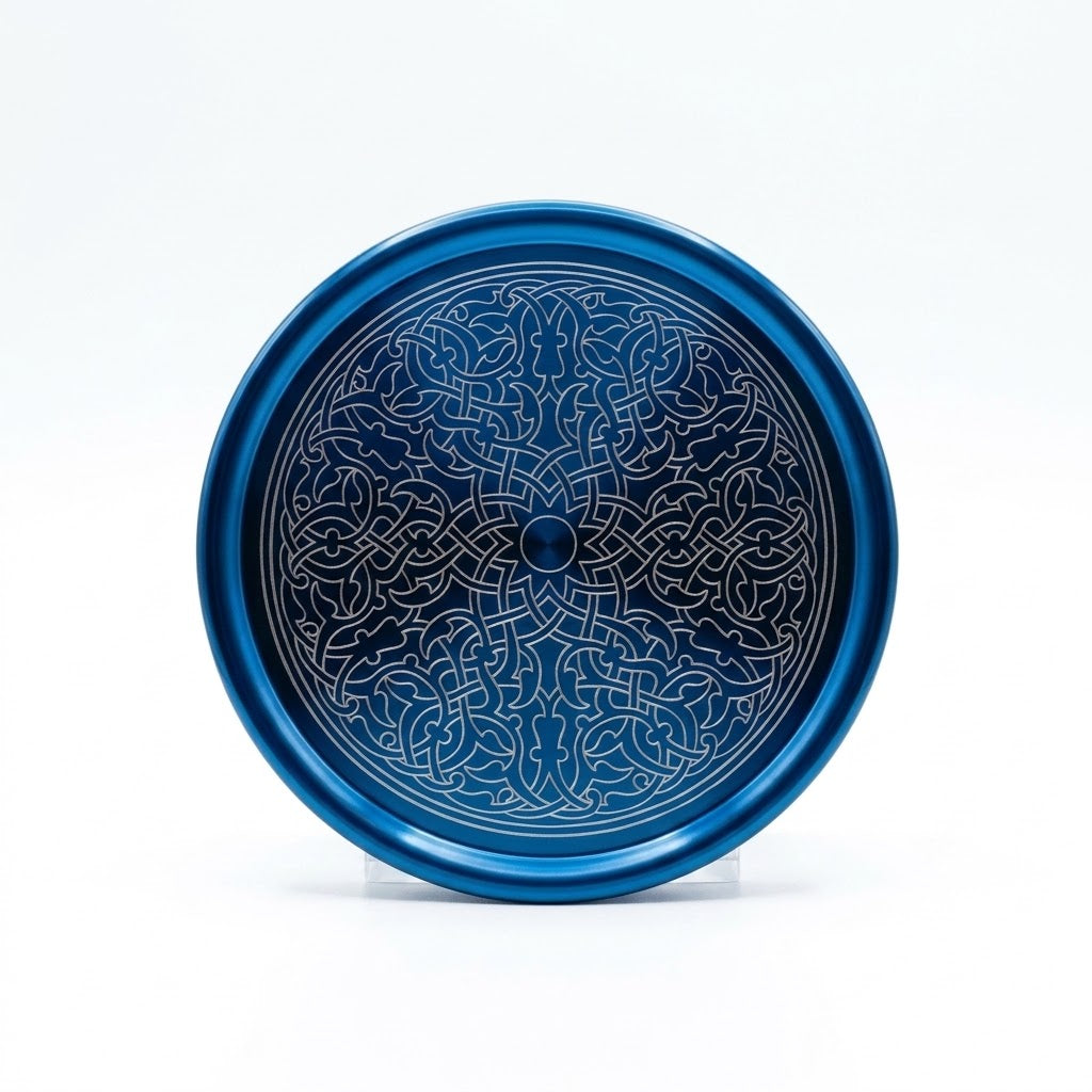 Arabesque Serving Tray - Blue