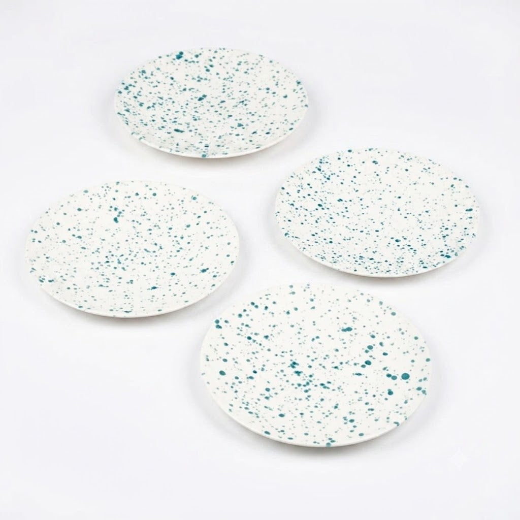 Green Dotted Porcelain Plate