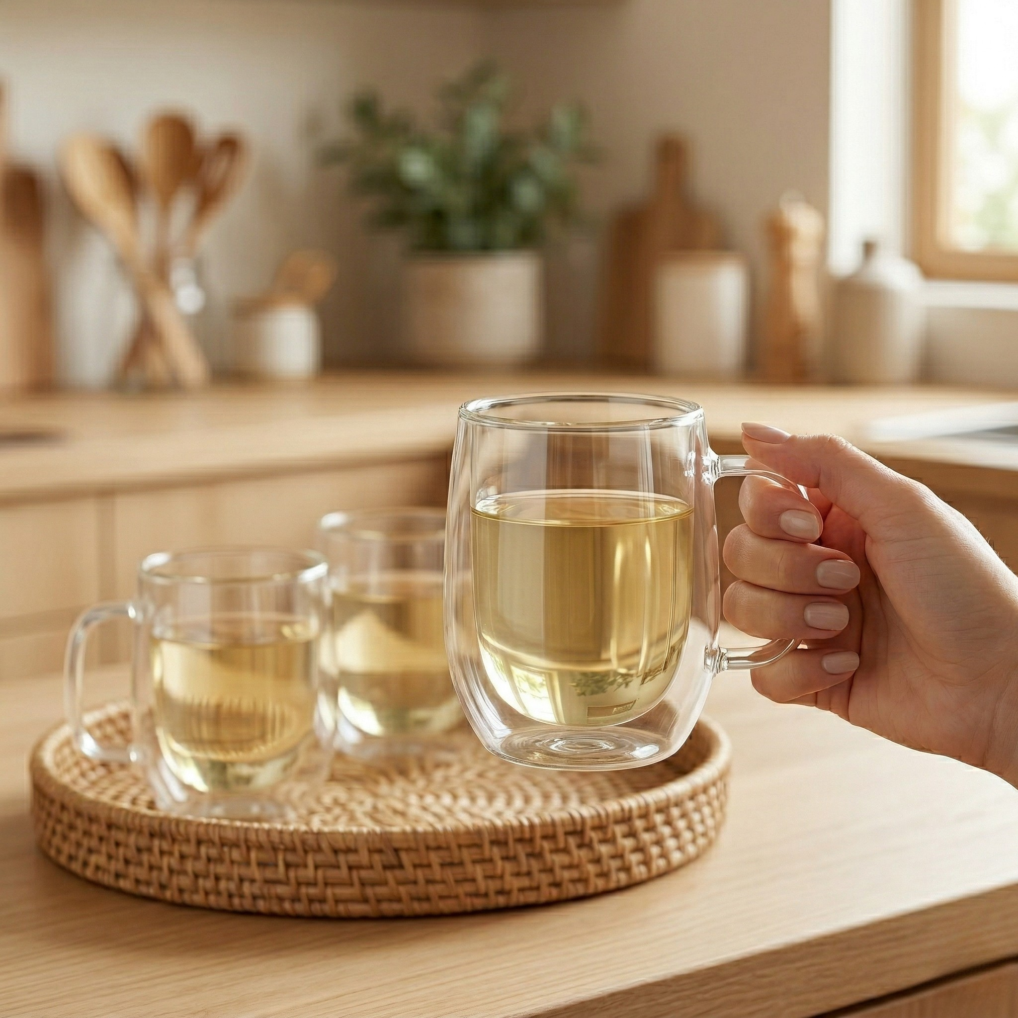 Double Glass Mug