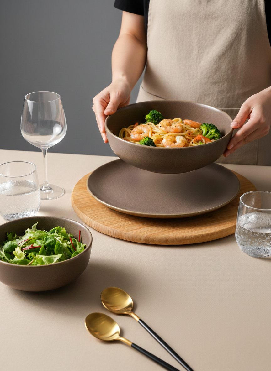 Mocha Matte Dinner Set