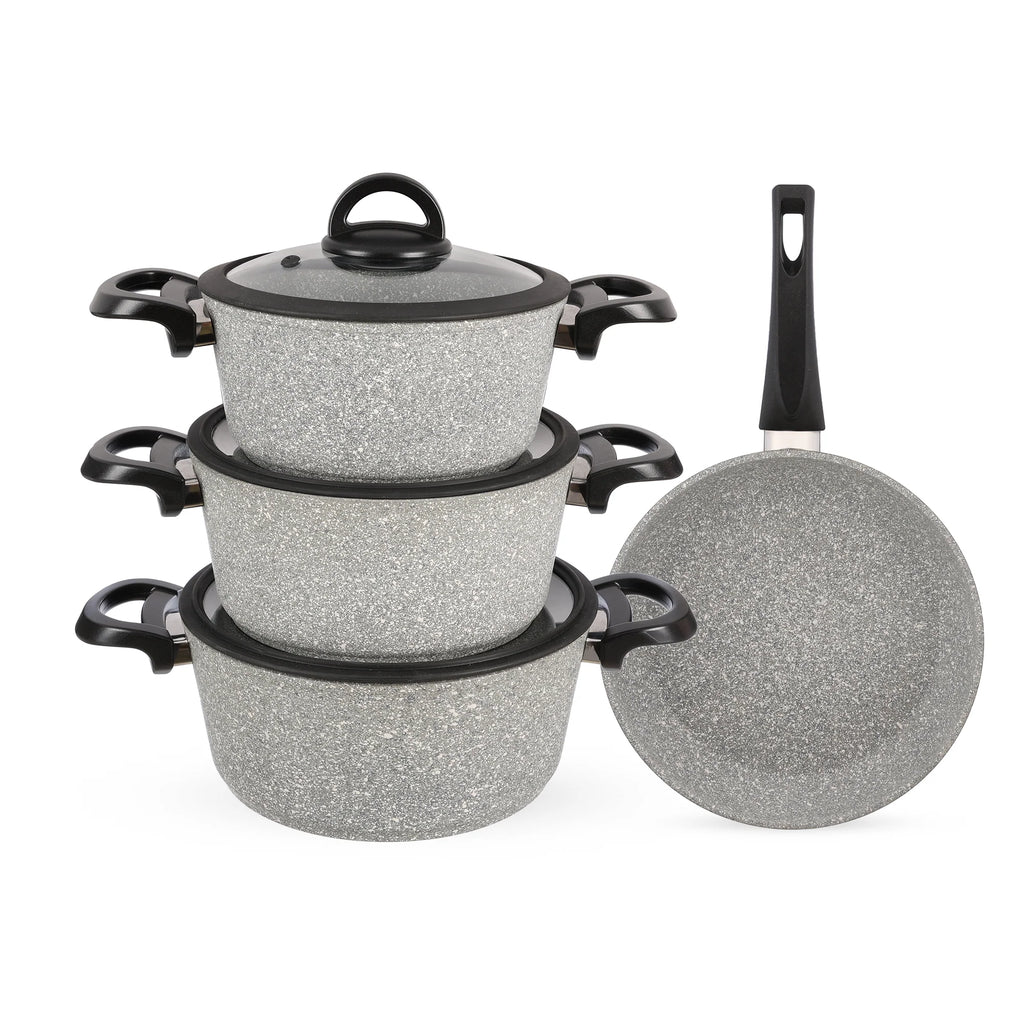 7 Pieces Set Bio Granite Gray
