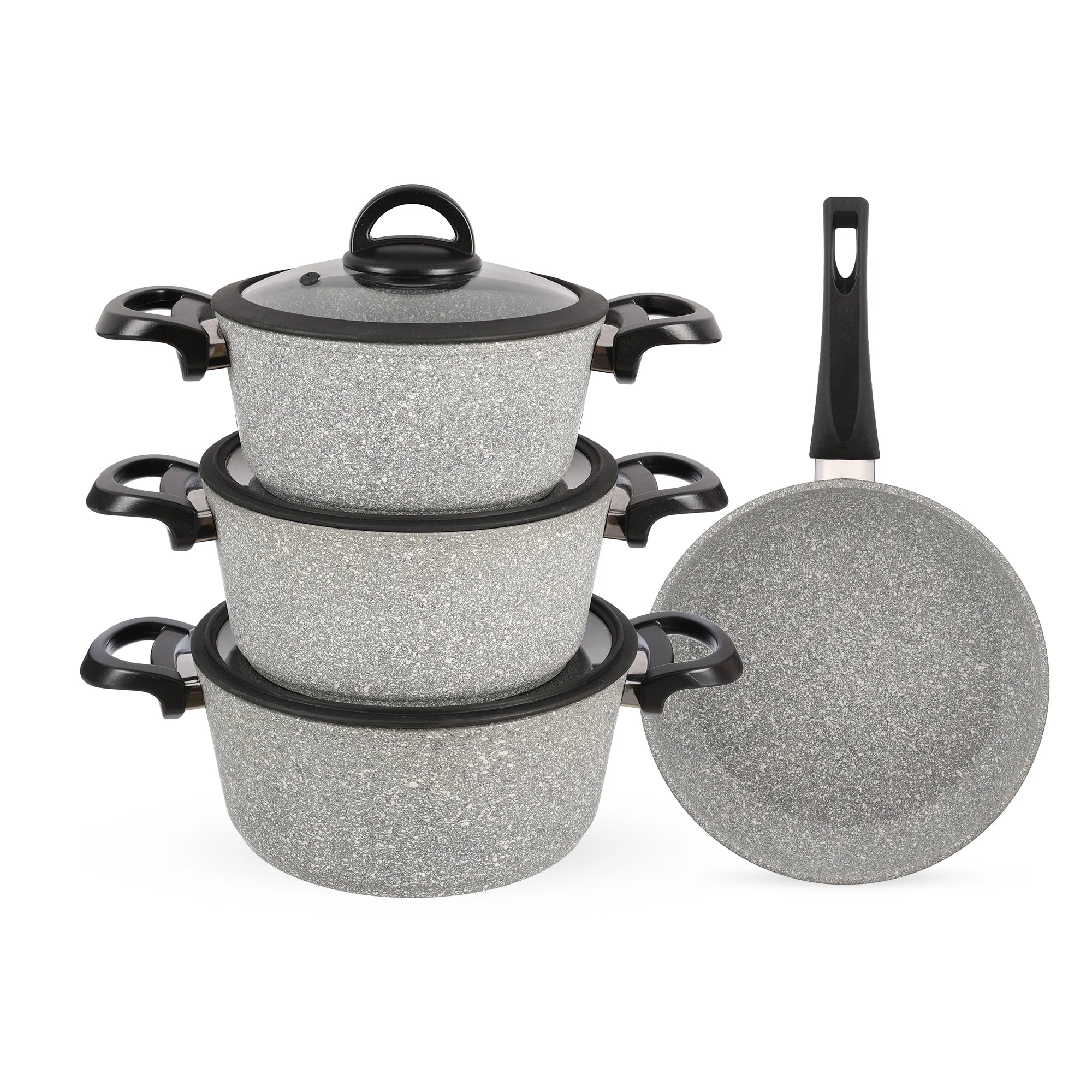 7 Pieces Set Bio Granite Gray