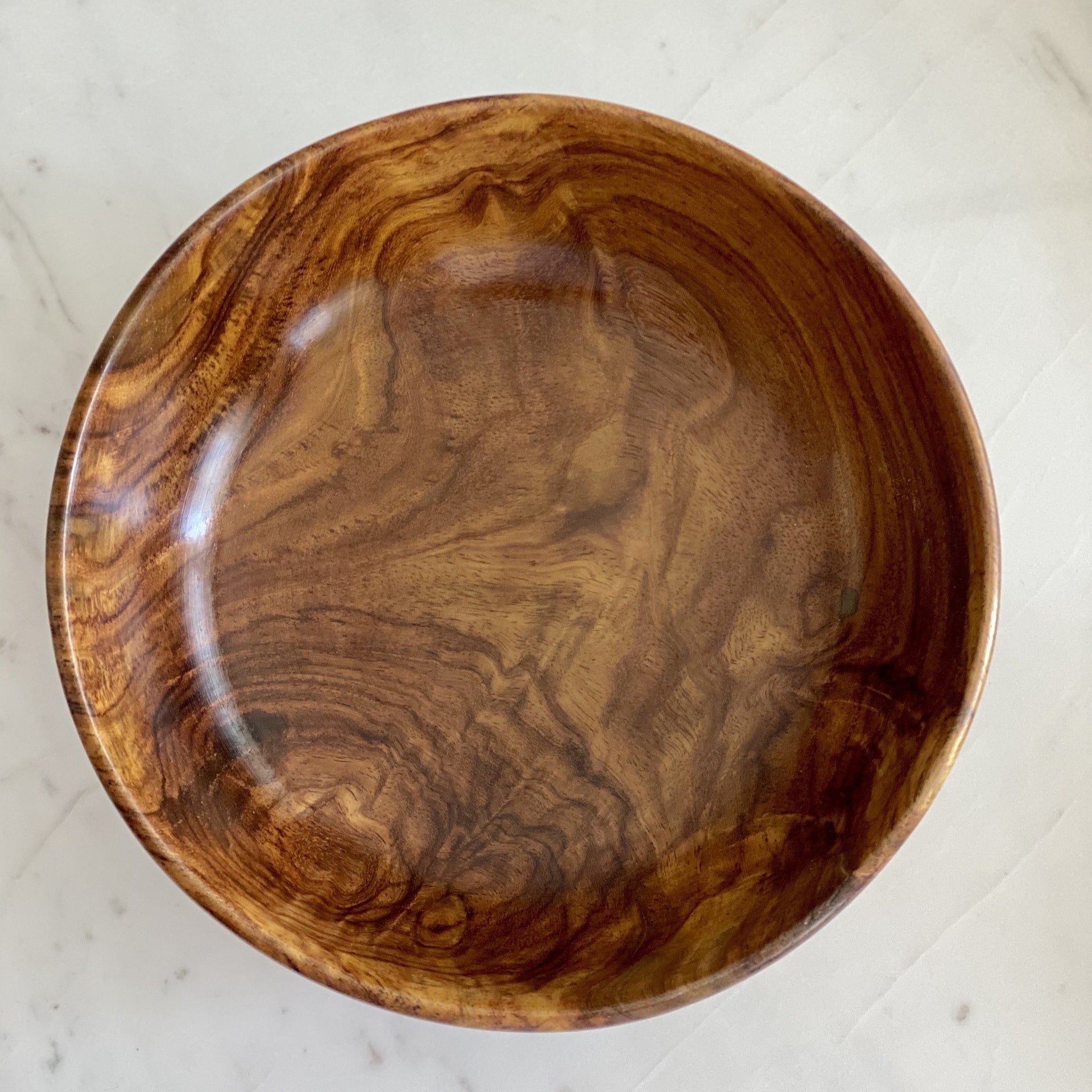 20 cm Wooden Circular Bowl