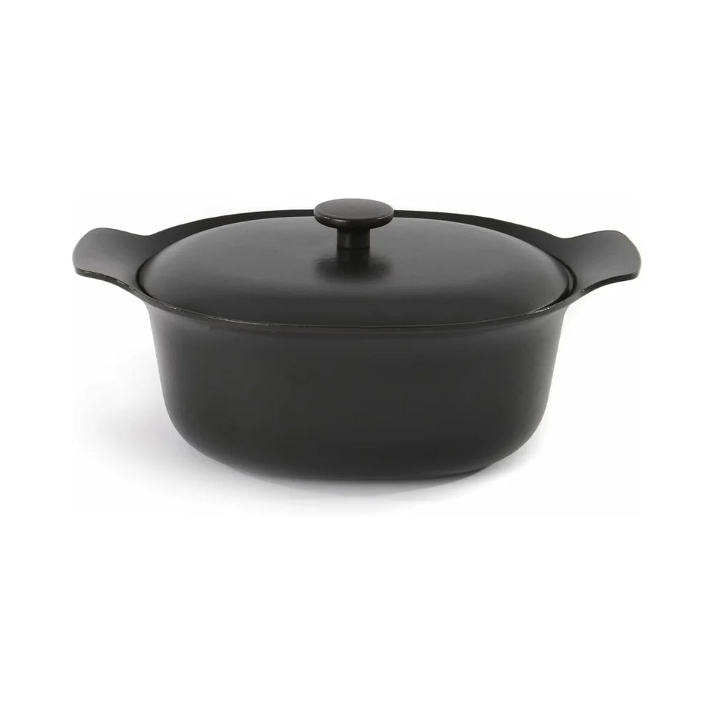 BergHOFF Oval covered casserole cast iron black 28 x 22 cm