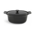 BergHOFF Oval covered casserole cast iron black 28 x 22 cm