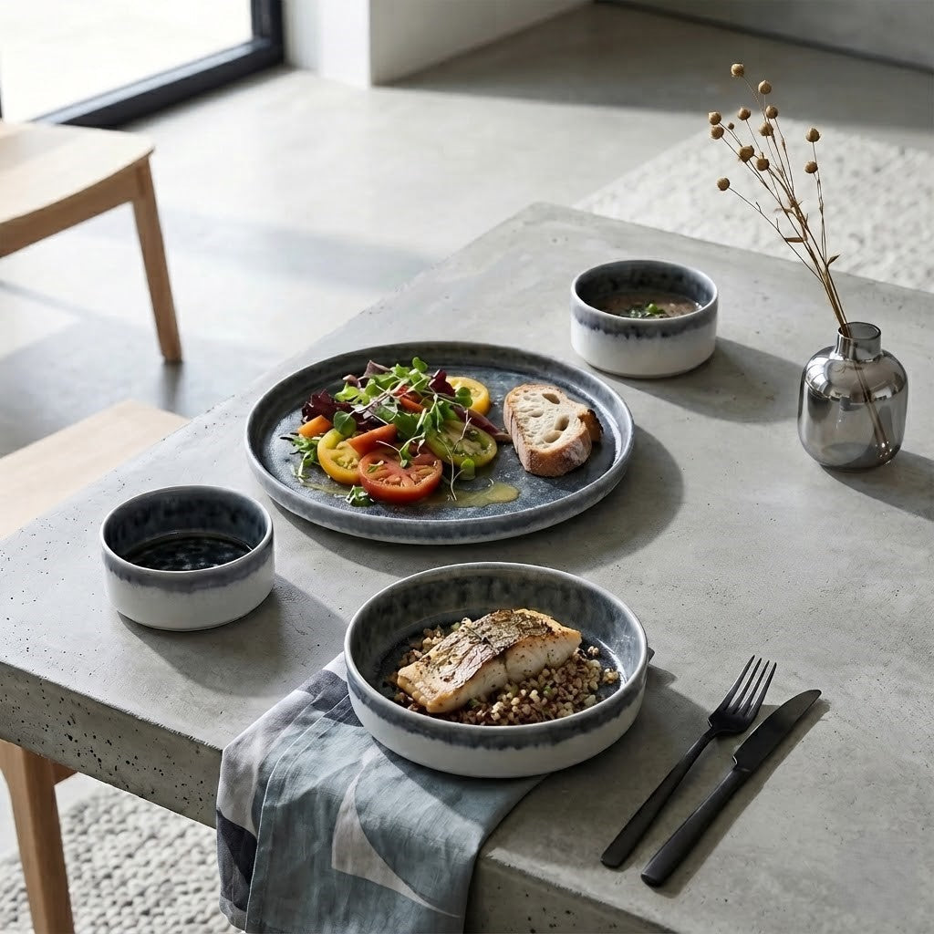 Aqua Mist Dinner Set
