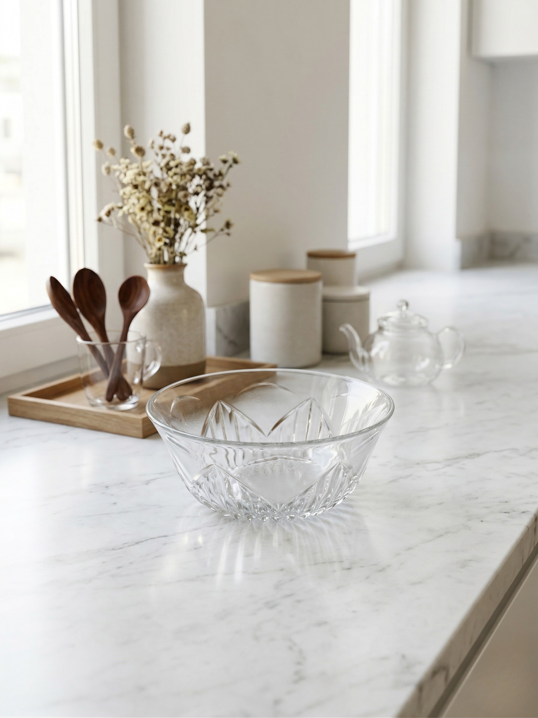 Cut Pattern Serving Bowl