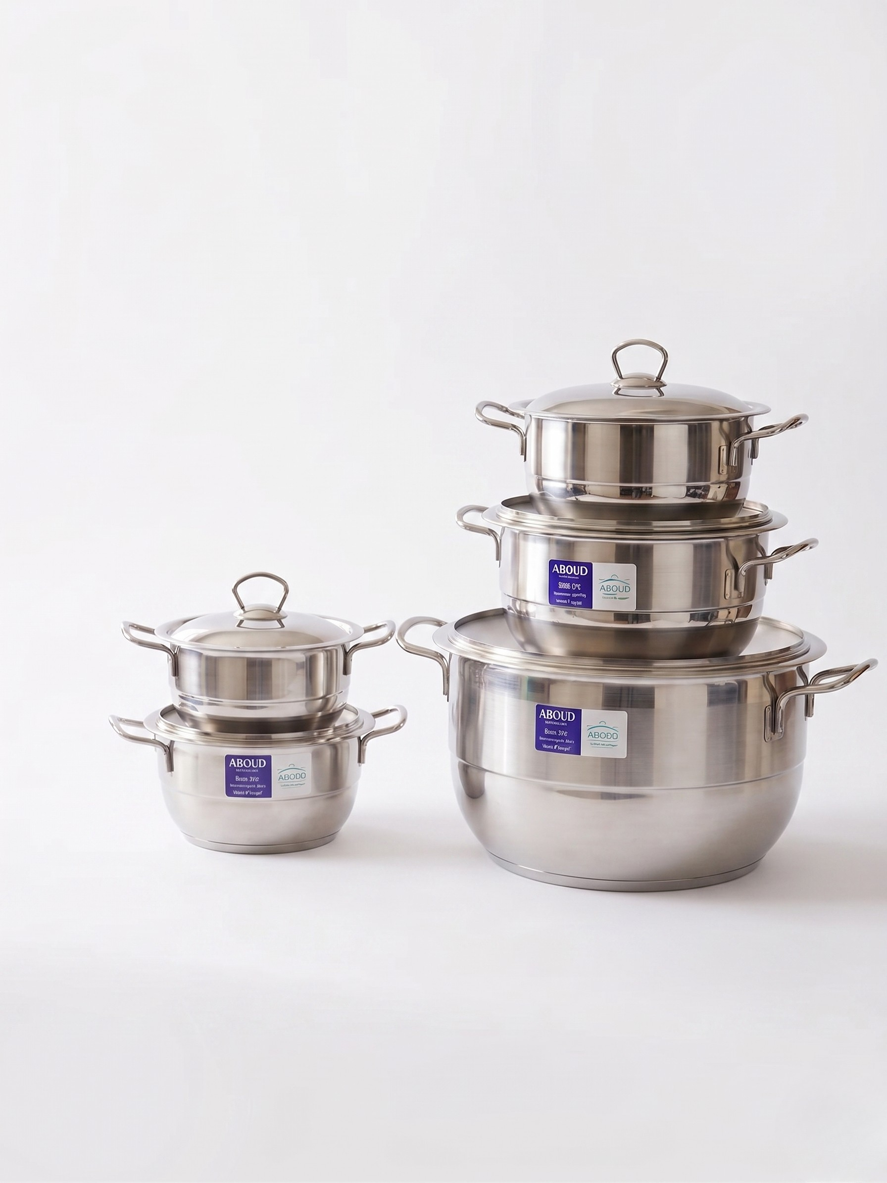 10-Pieces Steelion Stainless Casserole Set