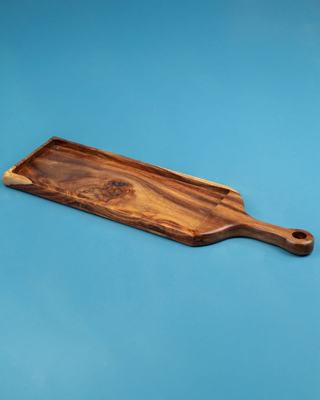 Wooden rectangular serving board
