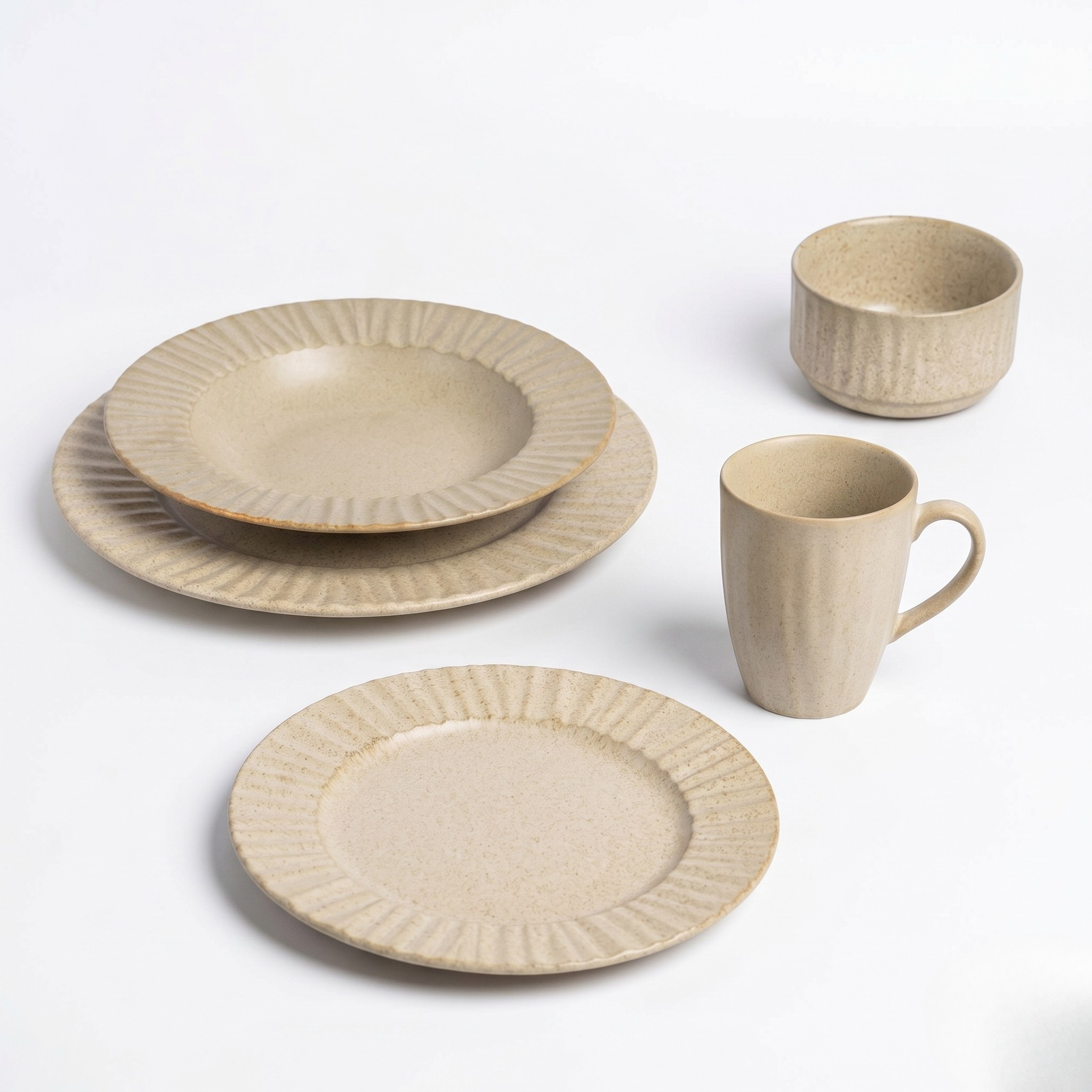 Porcelain Rustic Dinner Set
