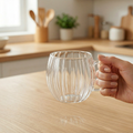 Strips Double Glass Espresso Mug