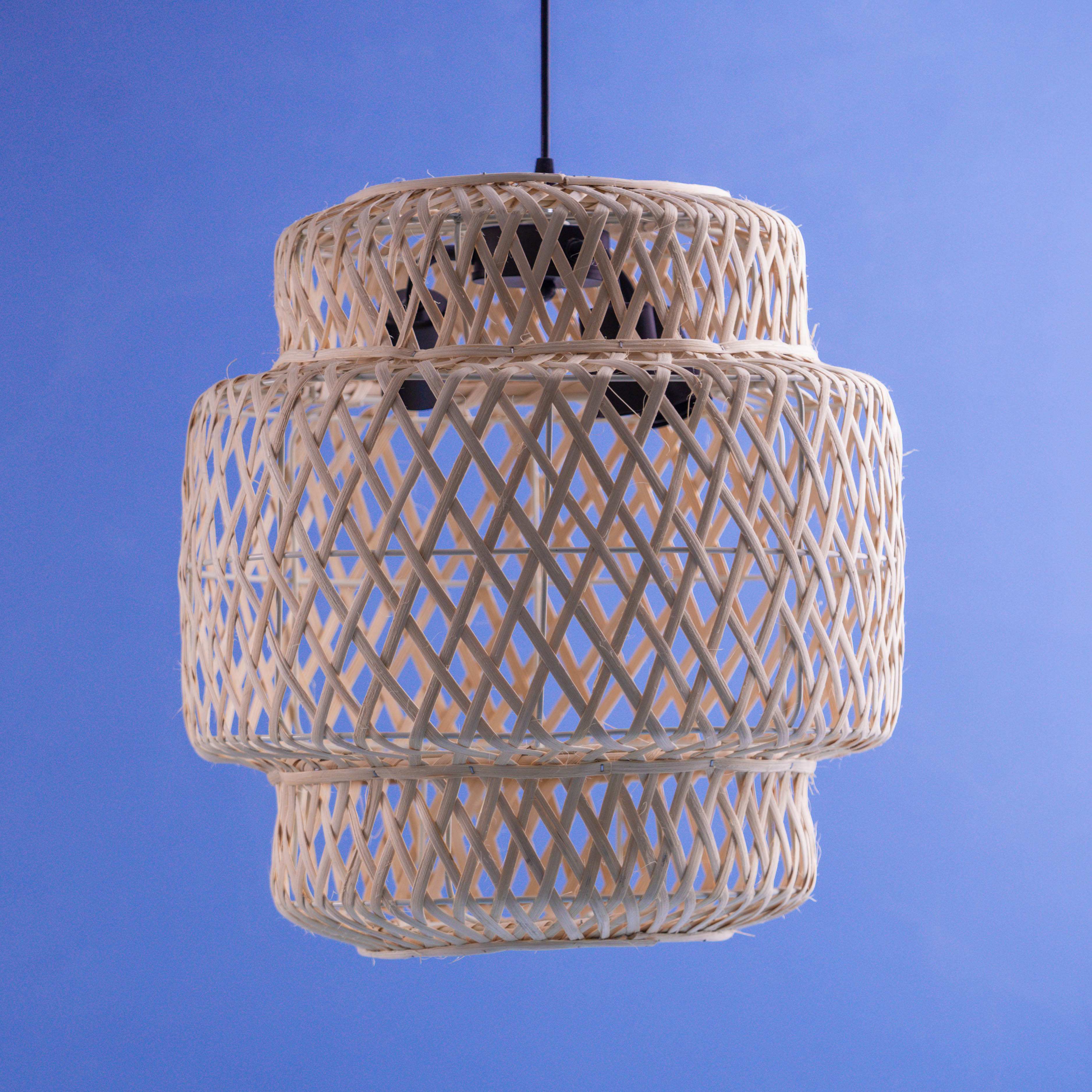 Rattan Glow Pendant