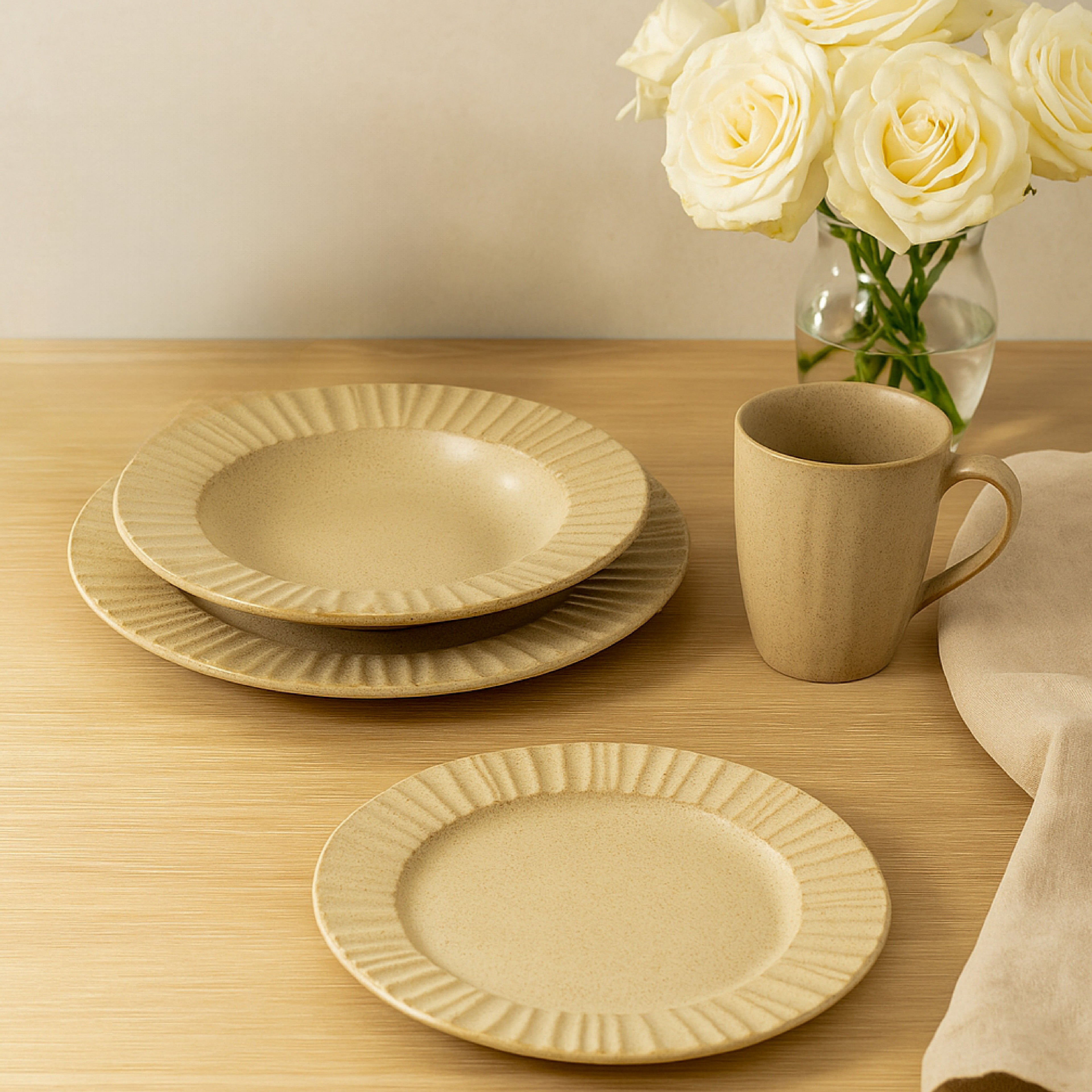 Porcelain Rustic Dinner Set