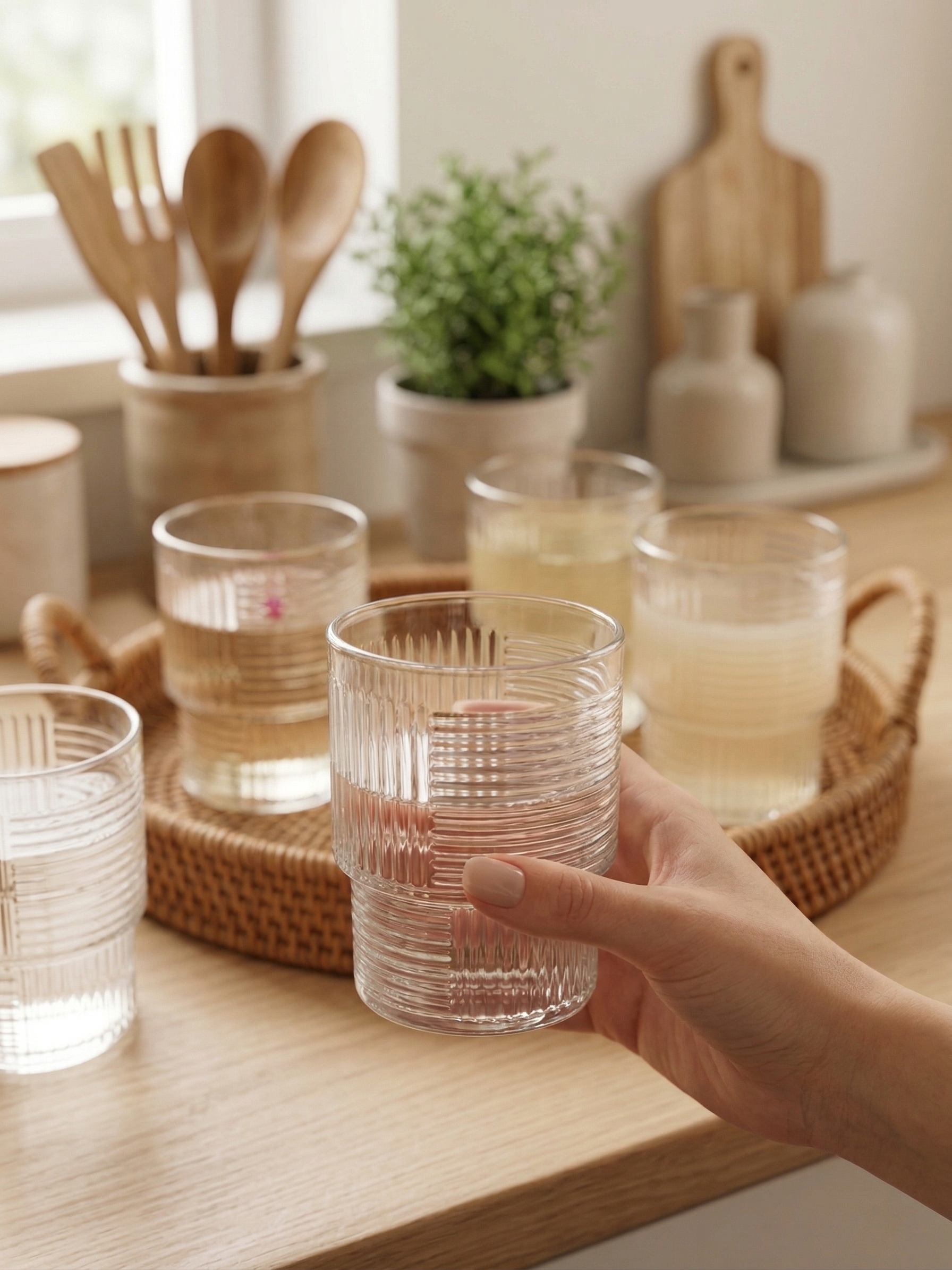 Textured Ribbed Cup
