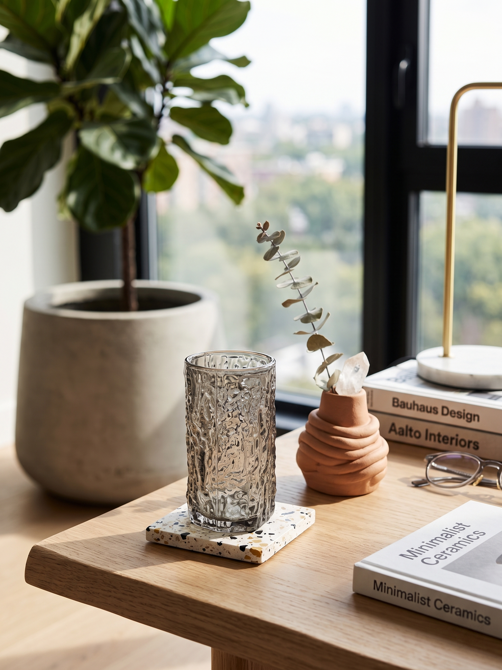 Cobalt Glass Cup