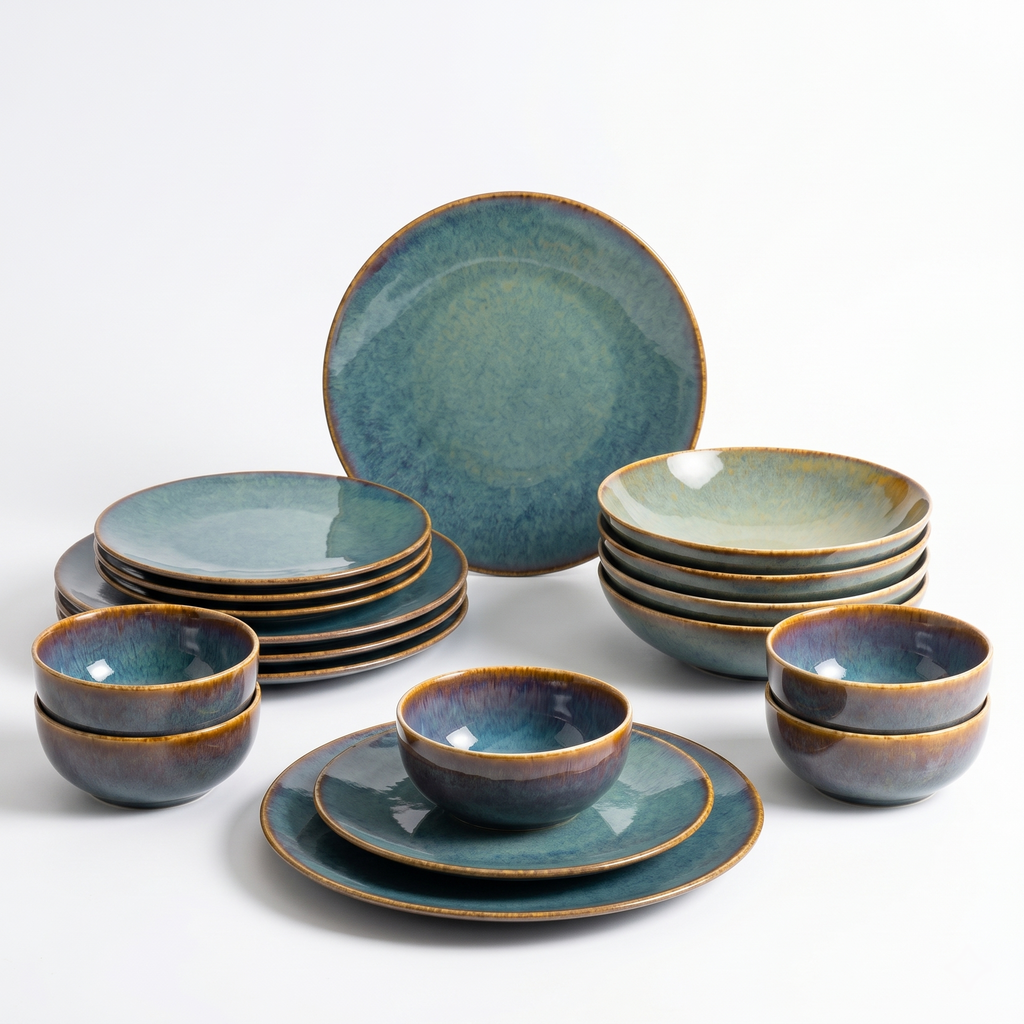 Porcelain Emerald Green Set
