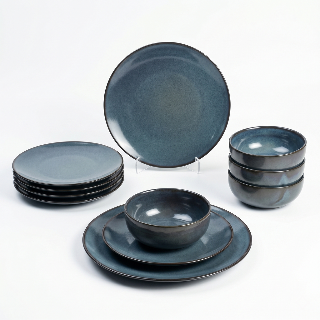 Porcelain Emerald Blue Set