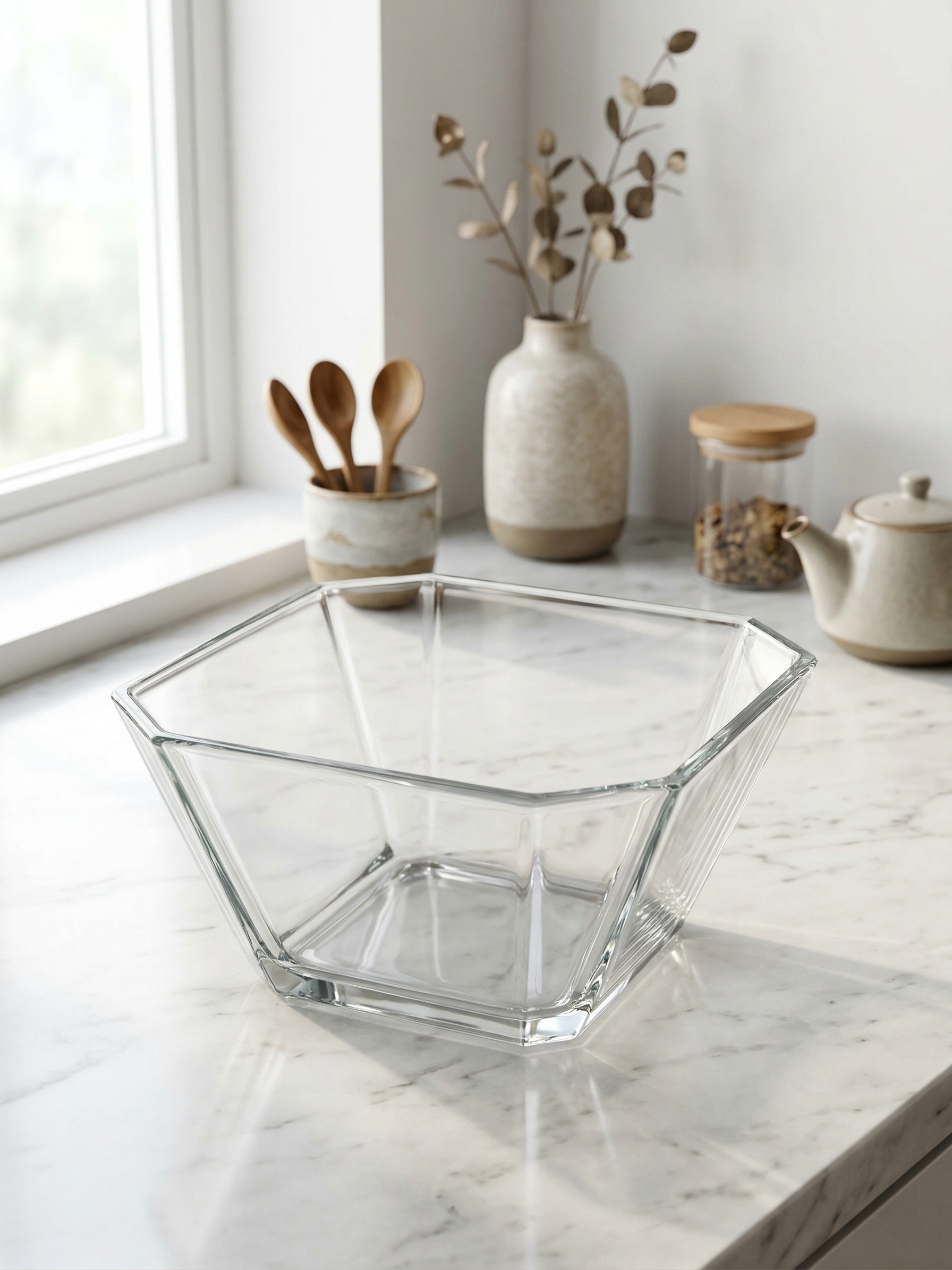 Hexagon Serving Bowl