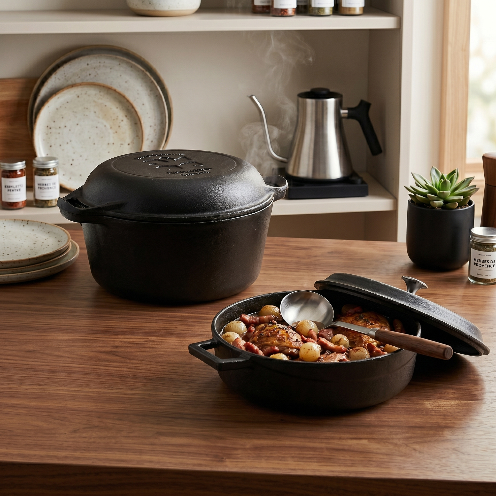 Cast Iron Dutch oven Duo Set