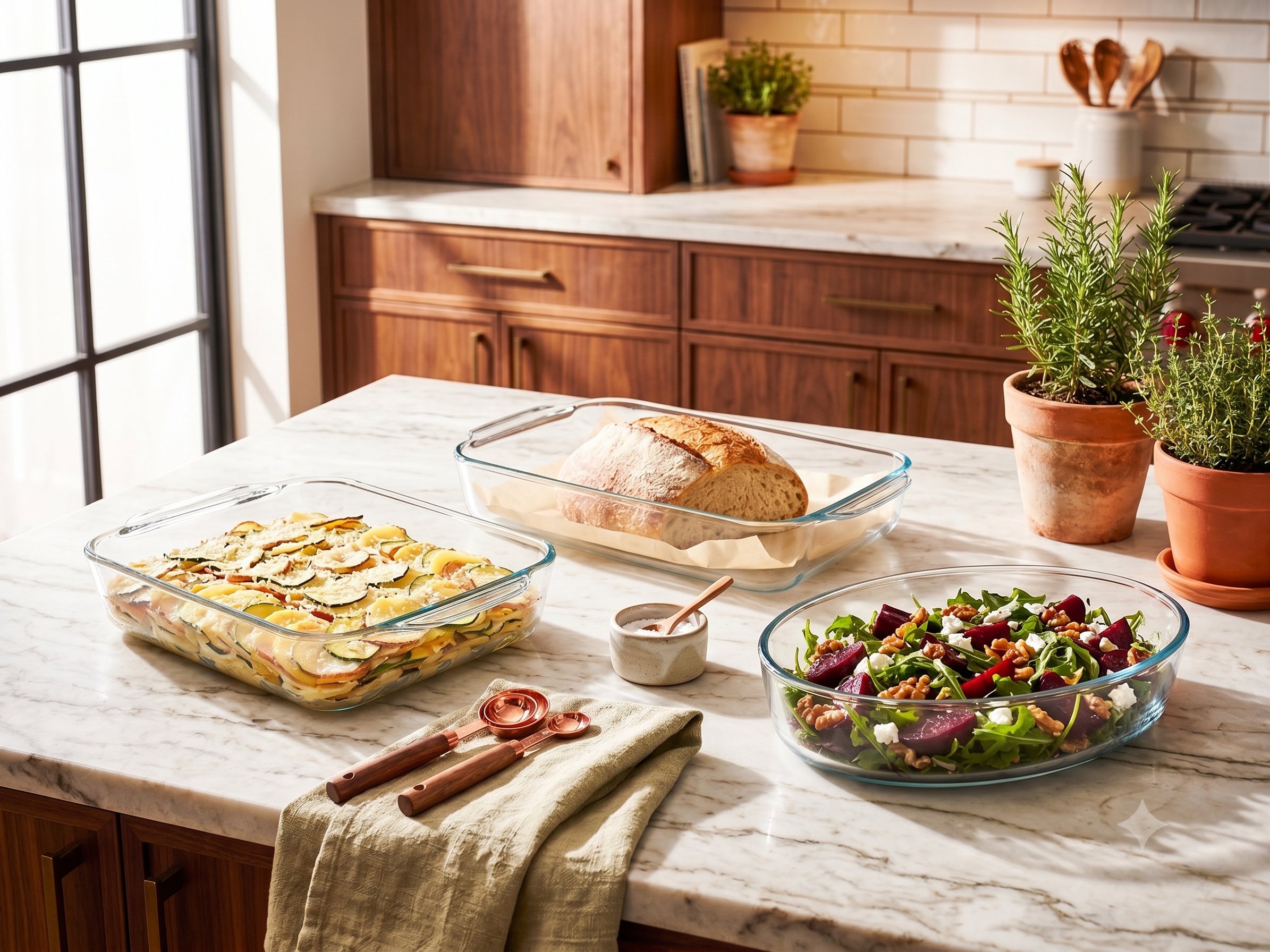 Borcam Pyrex 3-Piece Tajins Set