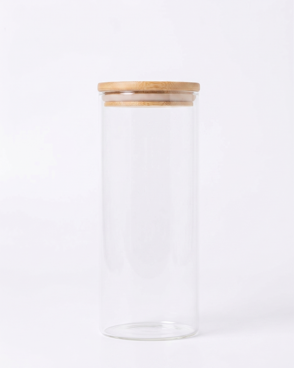 Container Circular with Bamboo Lid