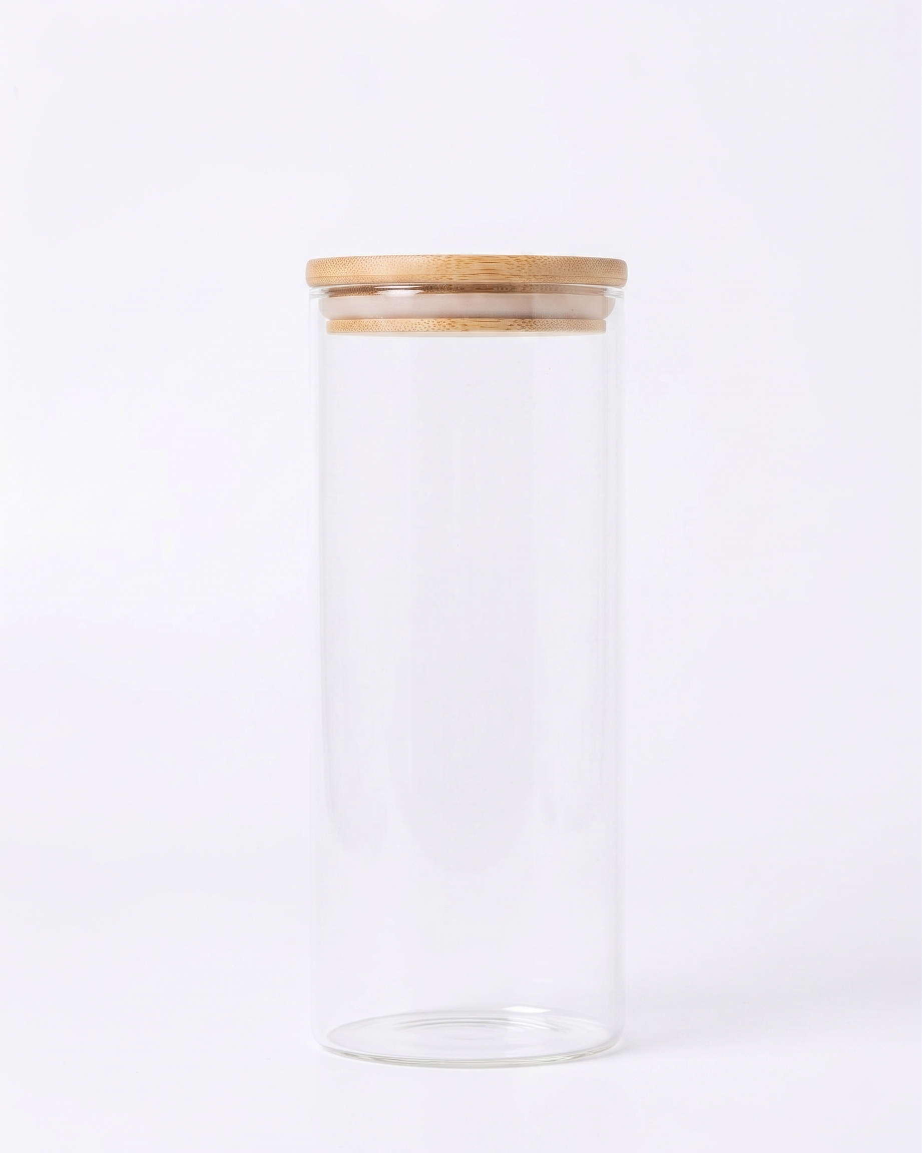 Container Circular with Bamboo Lid