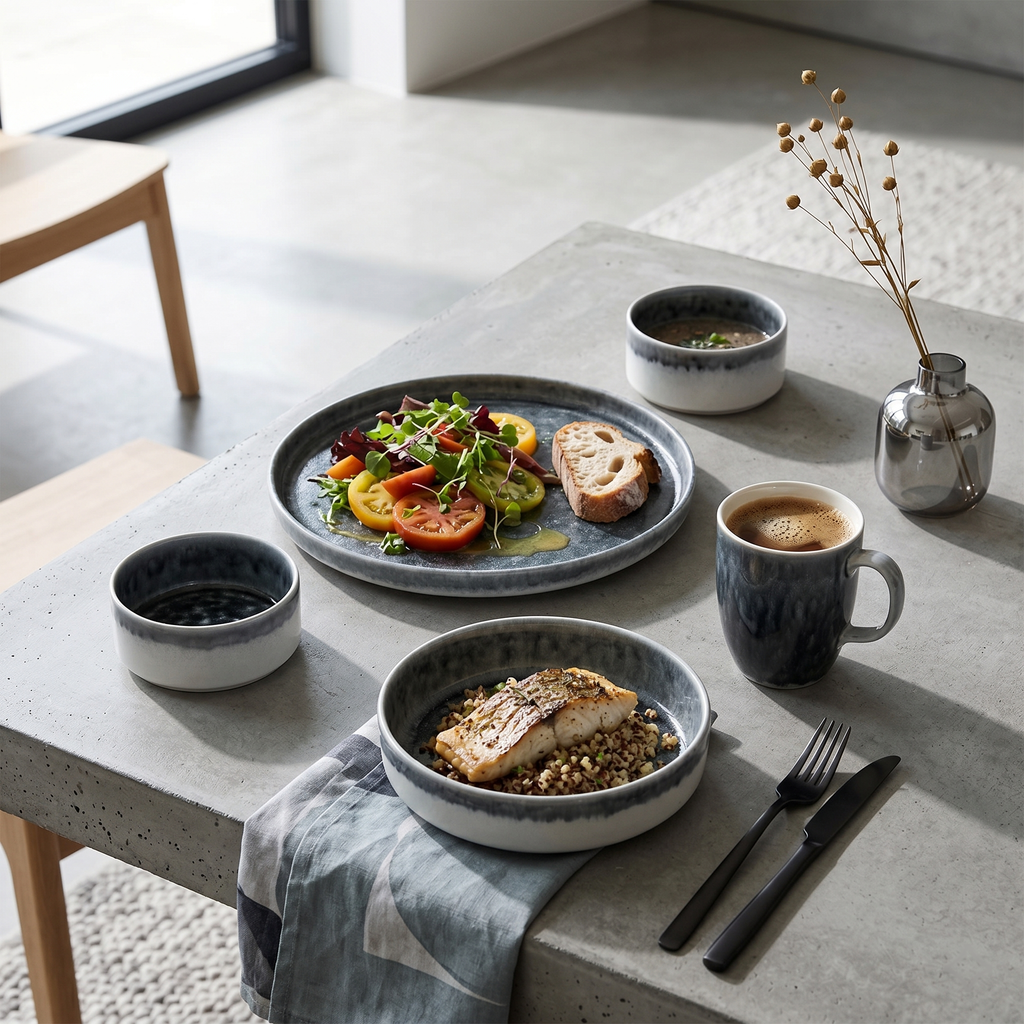 Aqua Mist Dinner Set