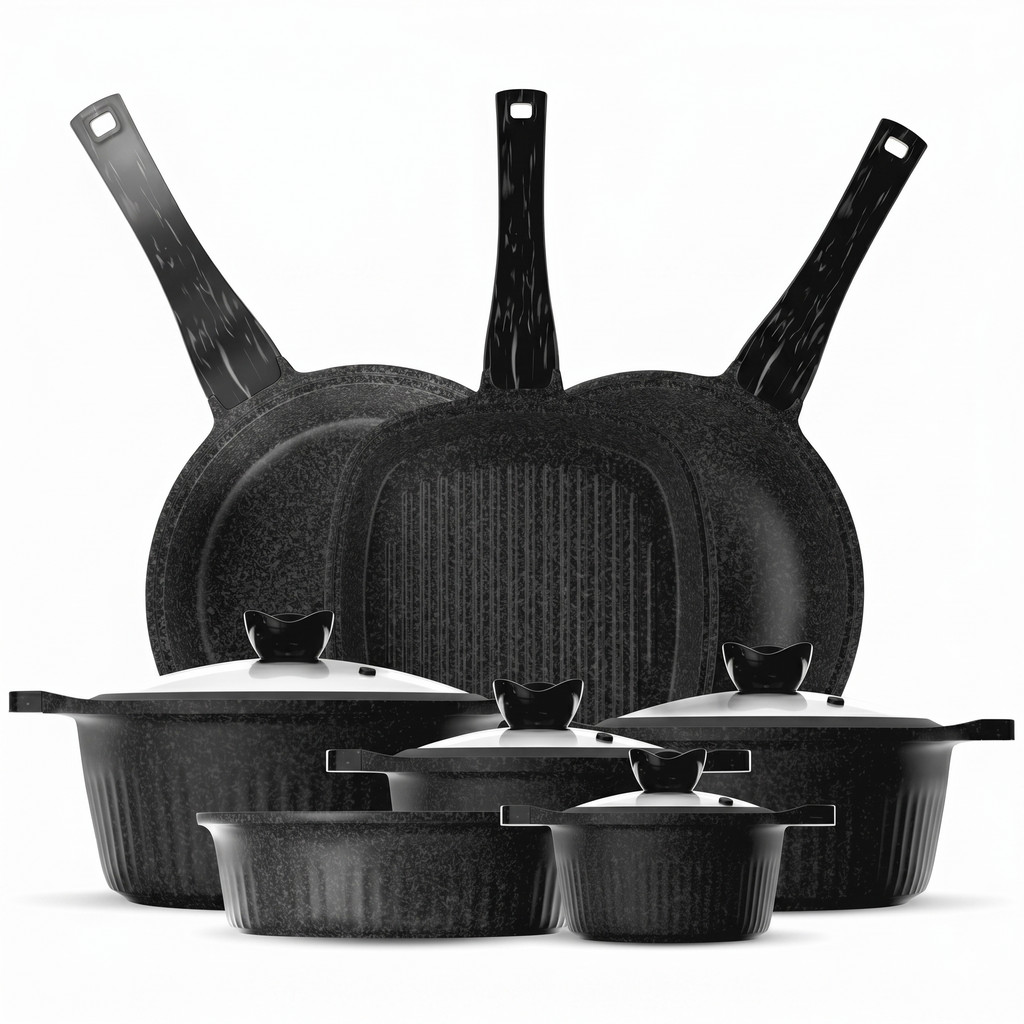 Die- Cast 12 Pieces Set Granite