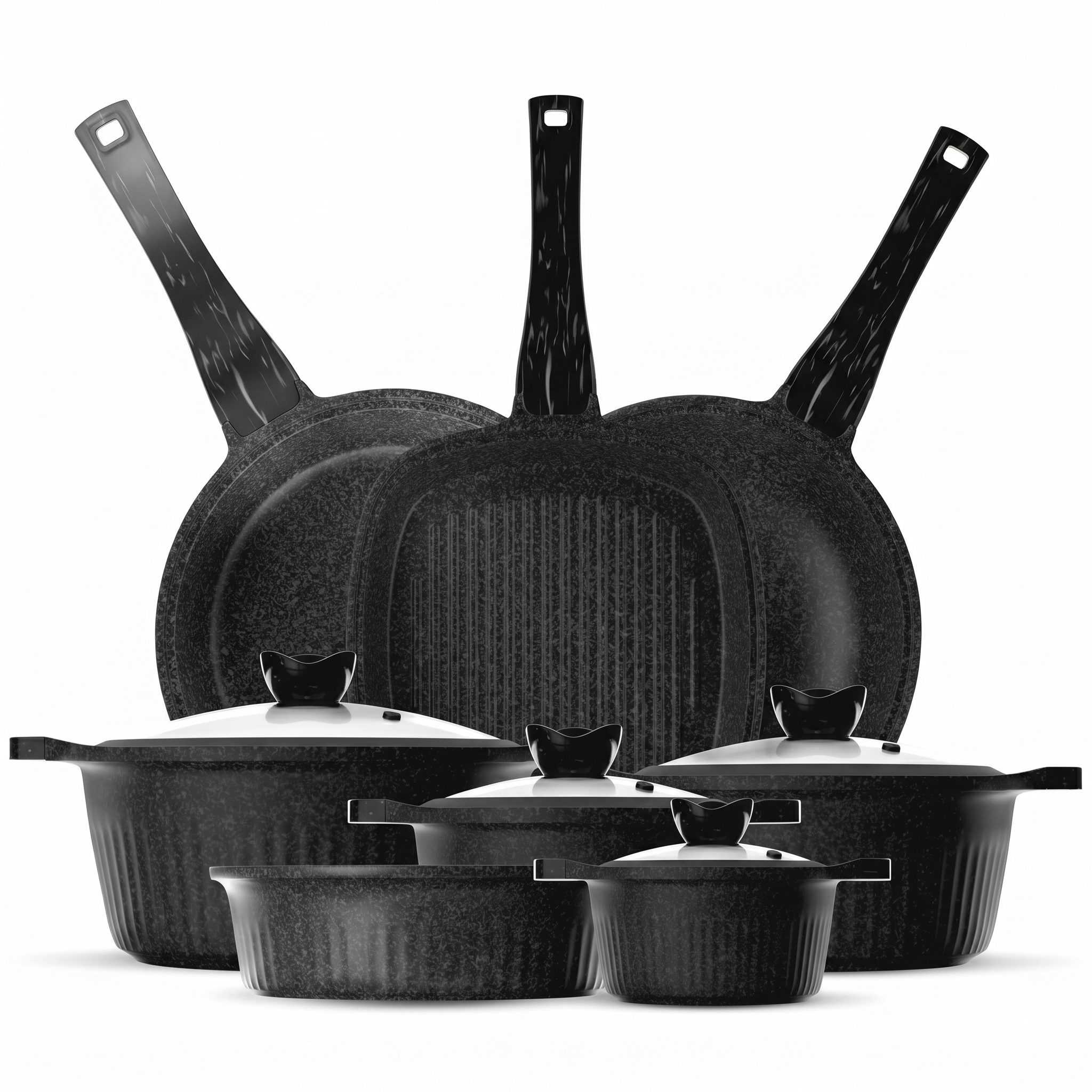 Die- Cast 12 Pieces Set Granite