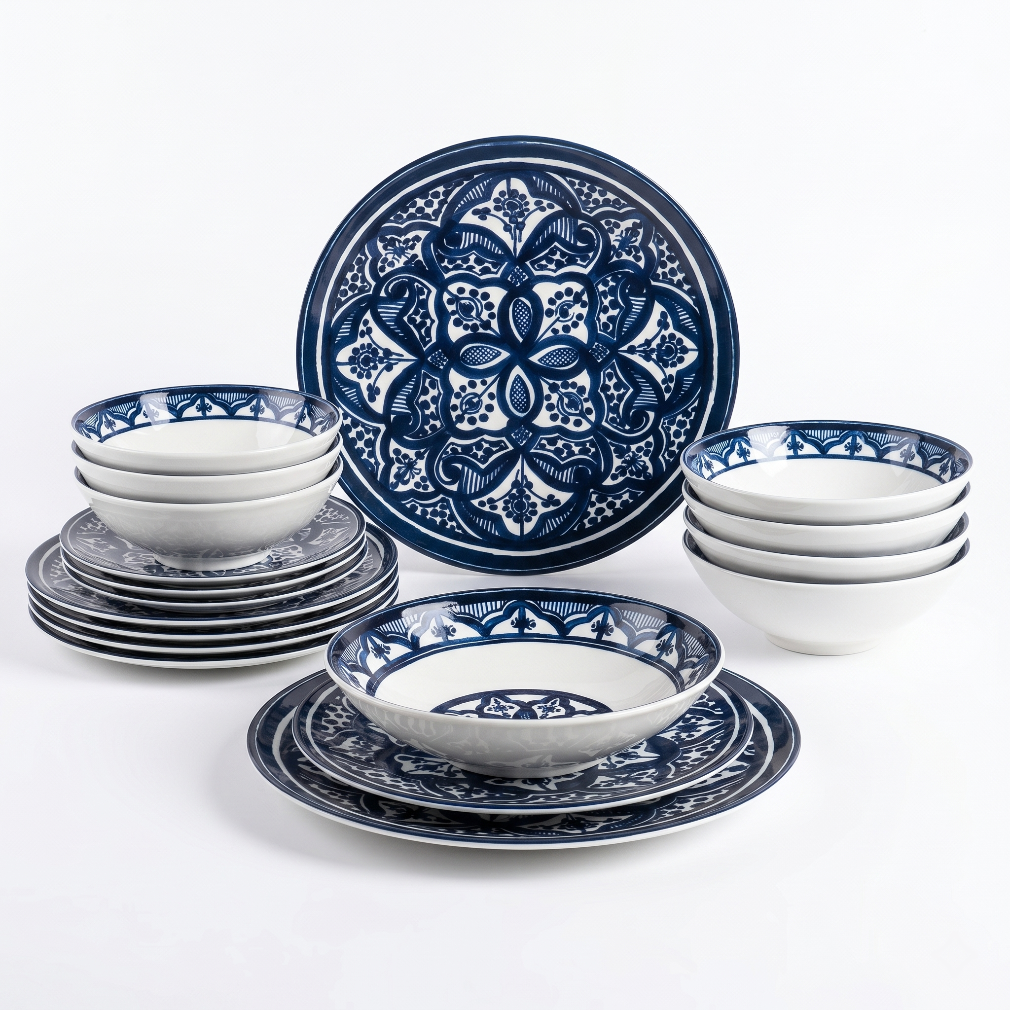 Royal Blue Dinner Set