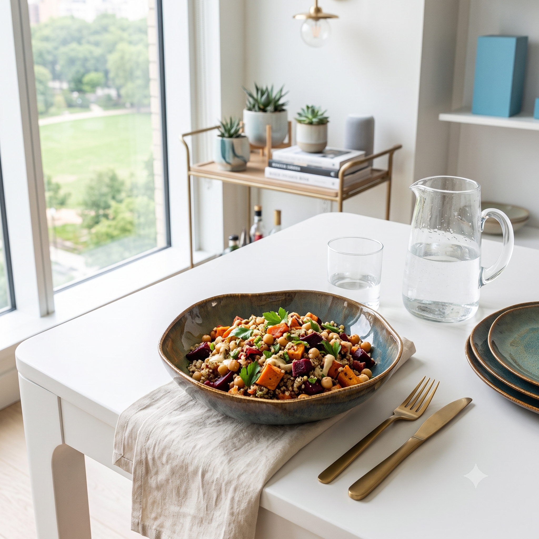 Emerald Green Salad Bowl