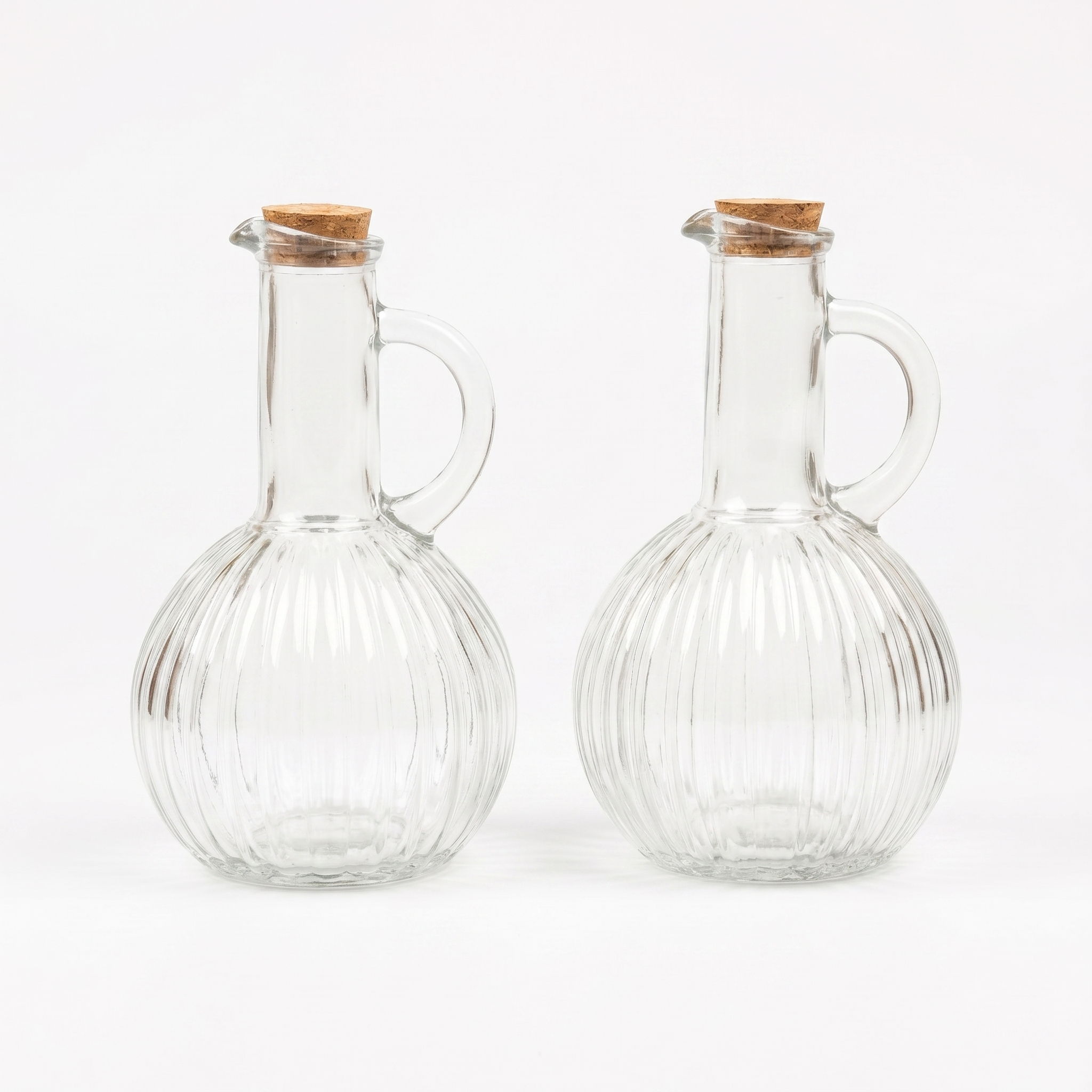 Striped Oil Glass Container