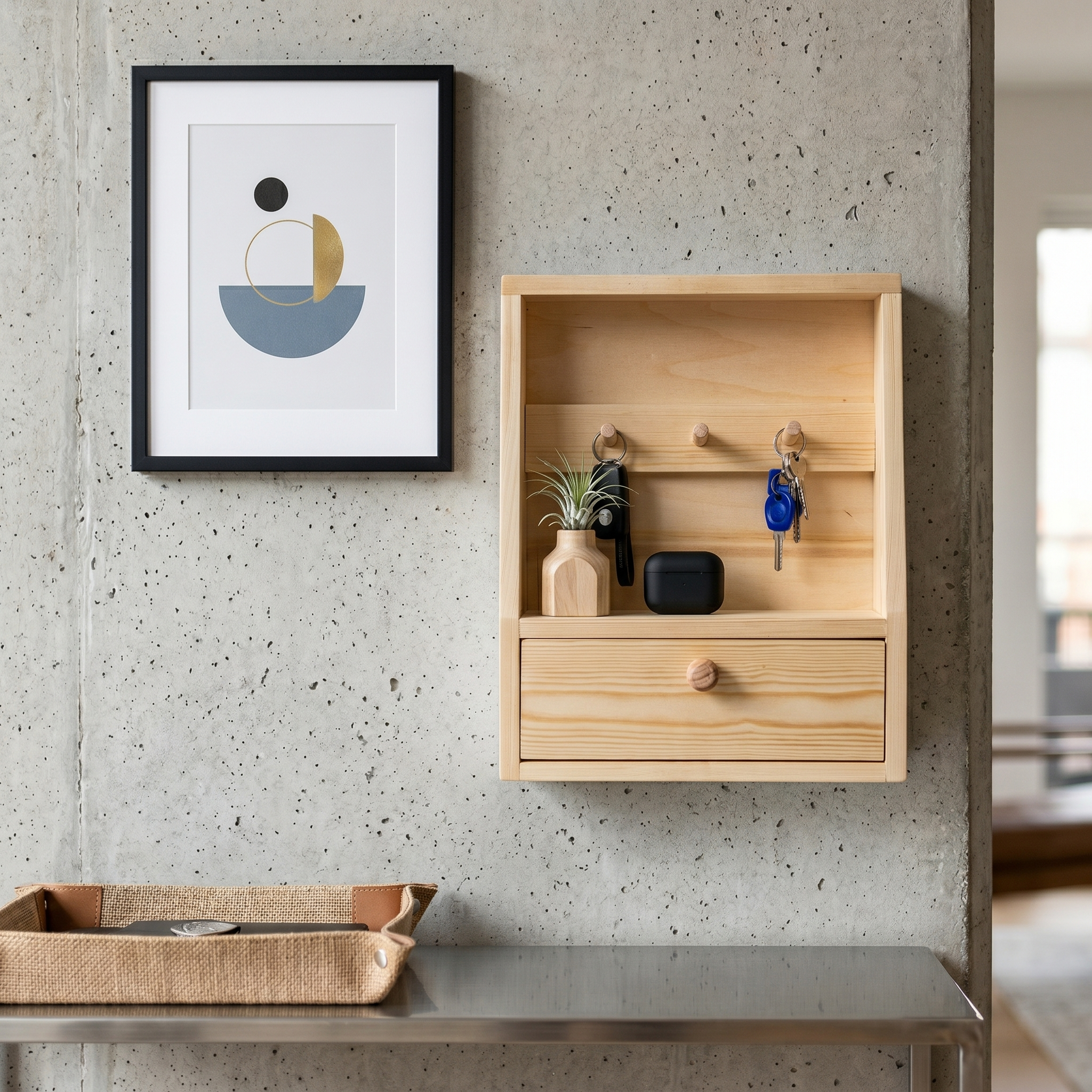Scandi Frame Handmade Key Holder