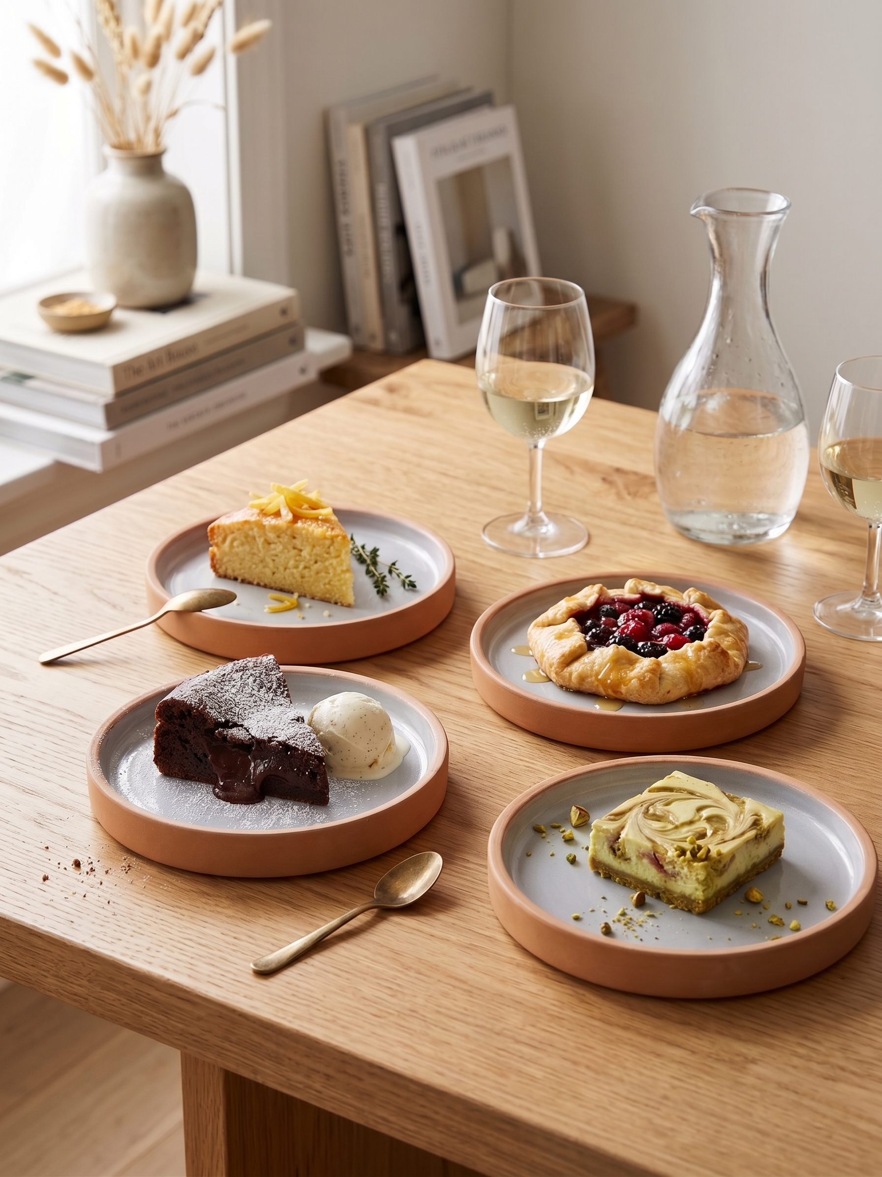 4-Pieces Olivia Dessert Plates