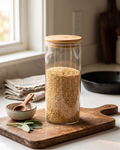 Container Circular with Bamboo Lid
