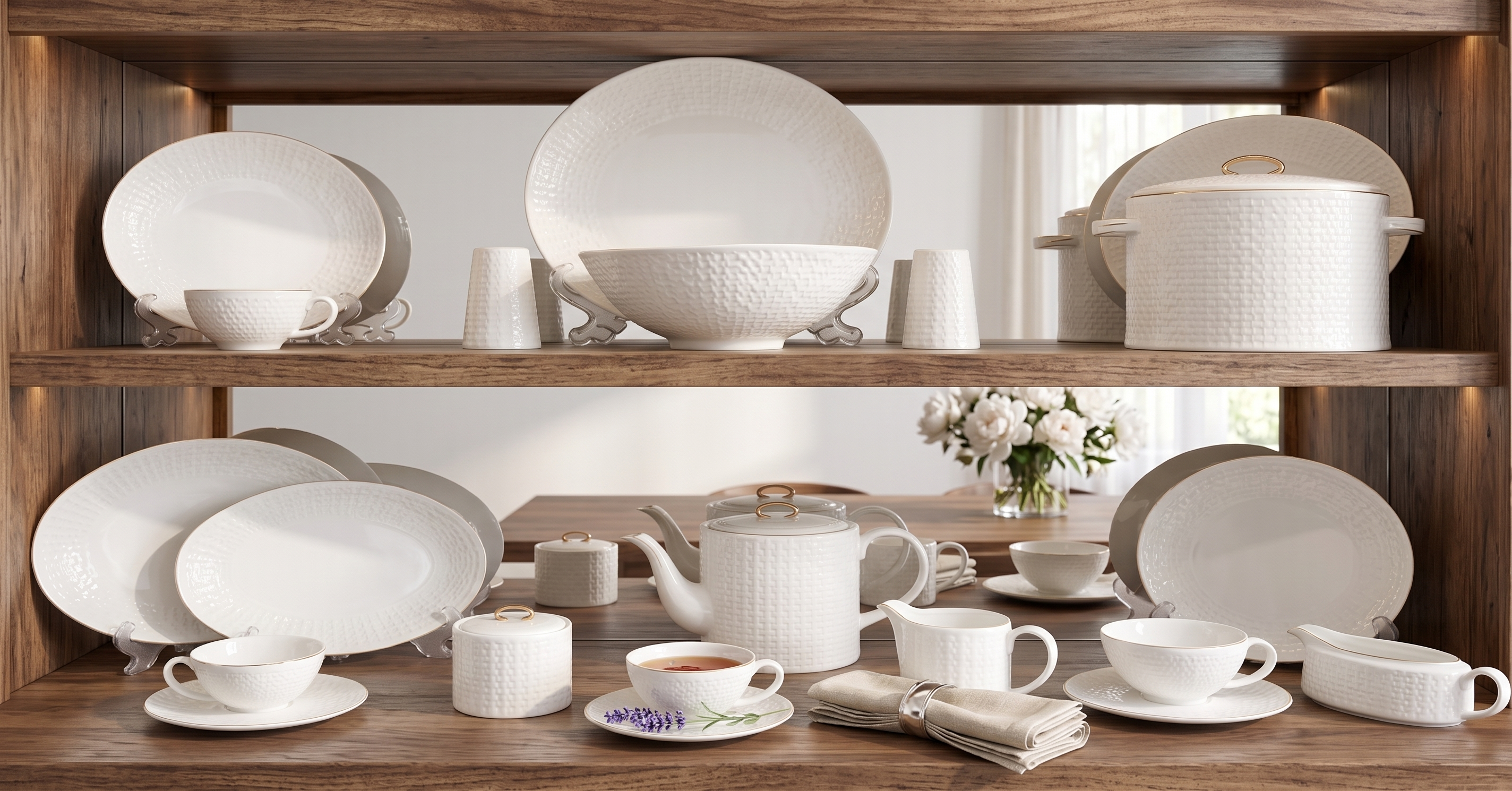 62-Piece Elegant Dining Set