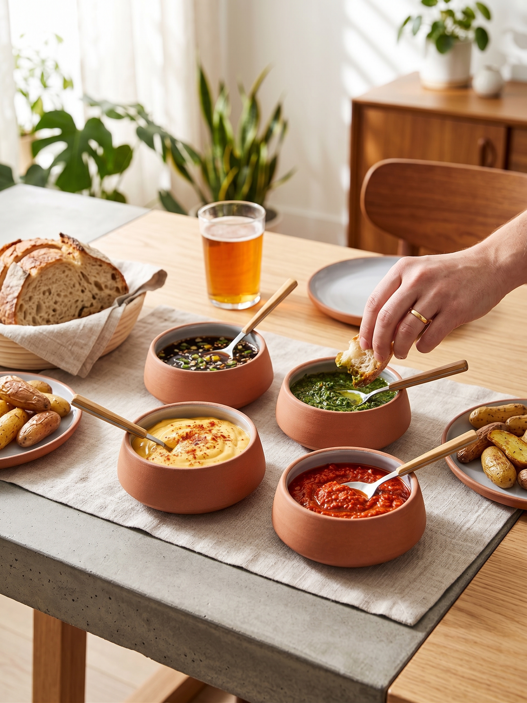 4-Pieces Olivia Sauce Containers