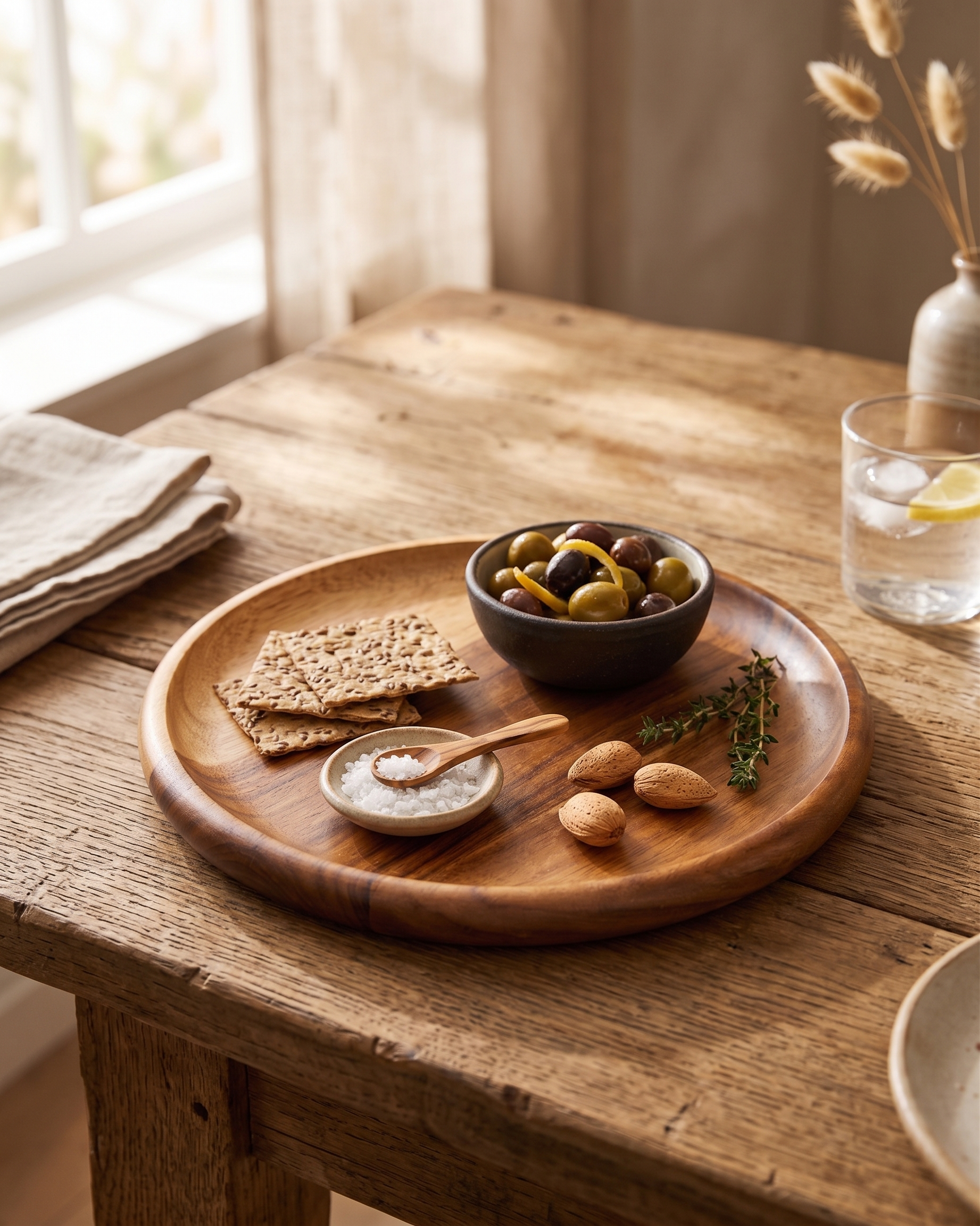Wooden Circular Serving Board